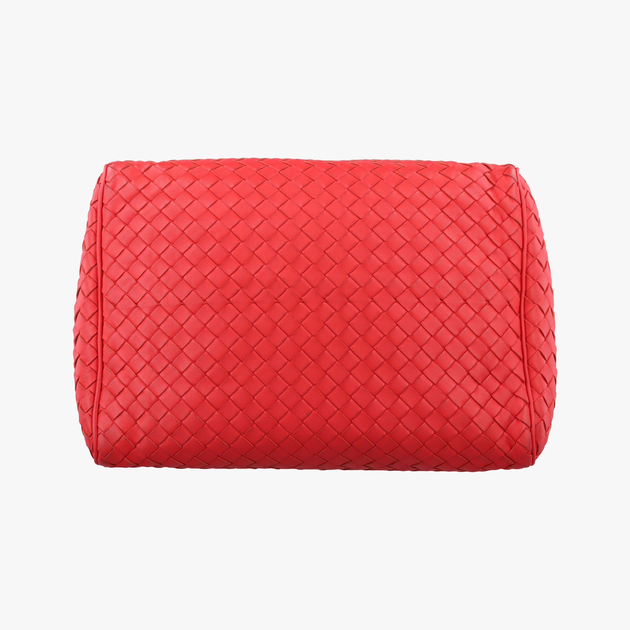 Pre-owned Bottega Veneta Intrecciato Red lambskin  shoulderbag | stylenewstar