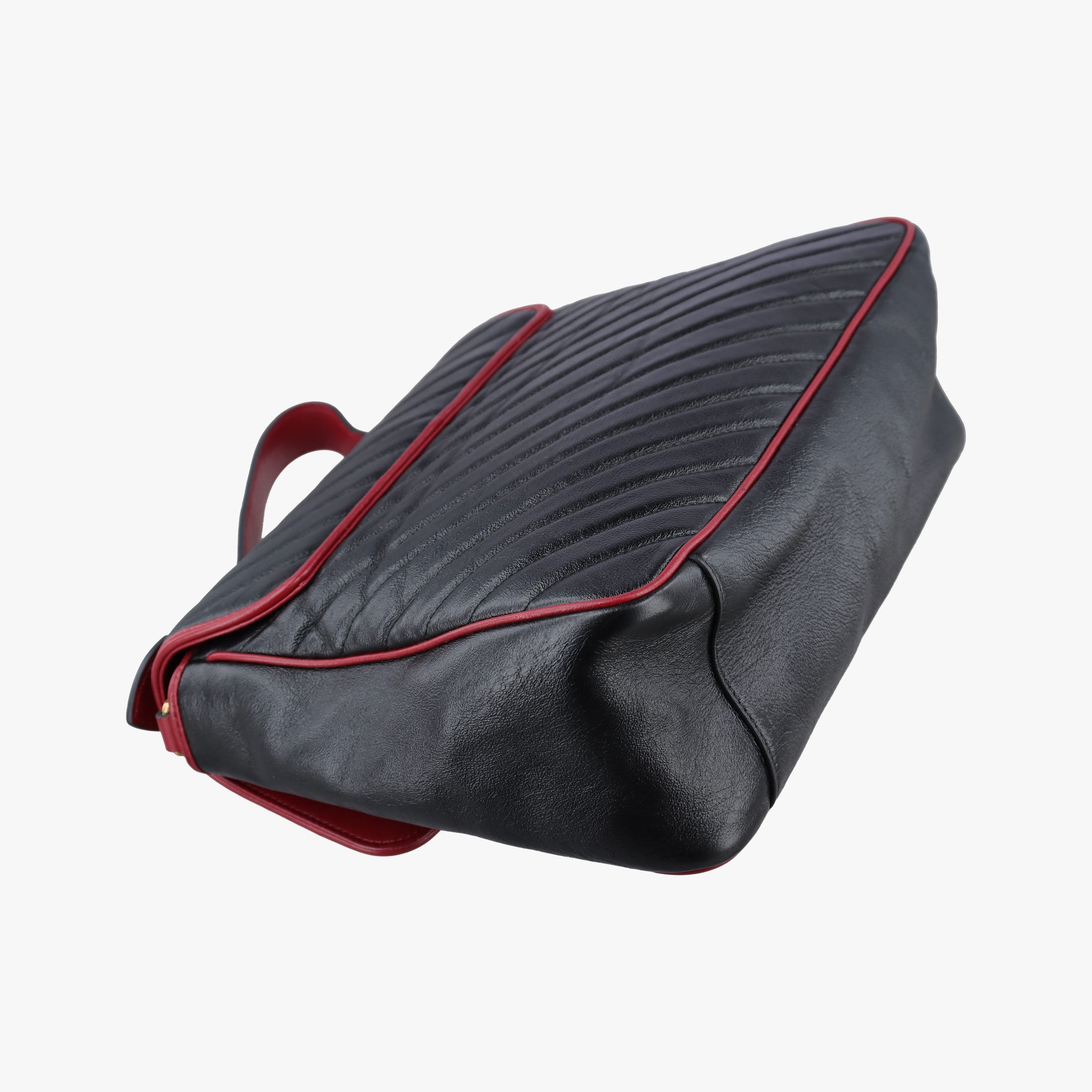 Vintage Gucci GG Marmont Black×red Leather 498109 shoulderbag | stylenewstar