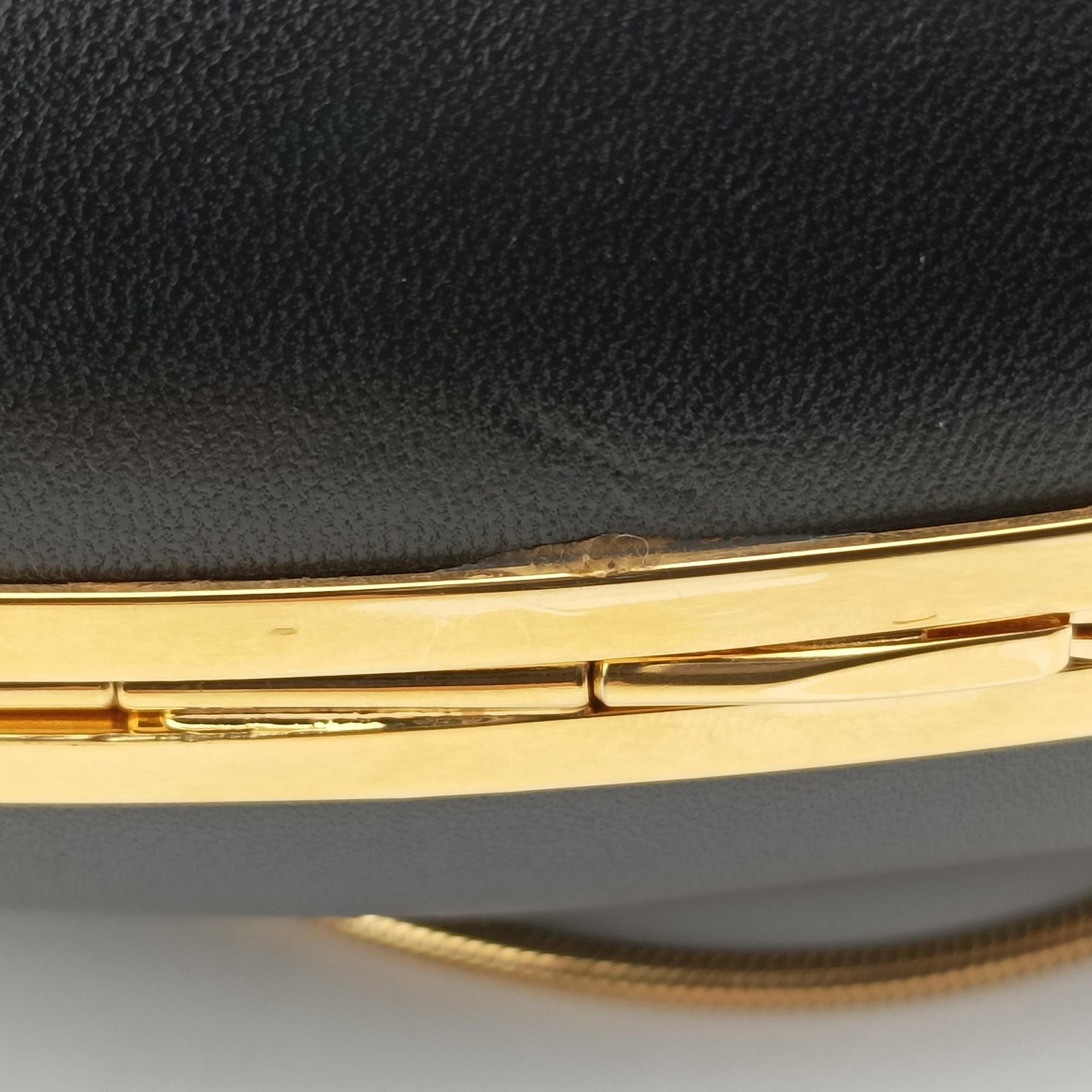 Pre-owned Yves Saint Laurent Love Box Heart Black Leather 466212 shoulderbag | stylenewstar