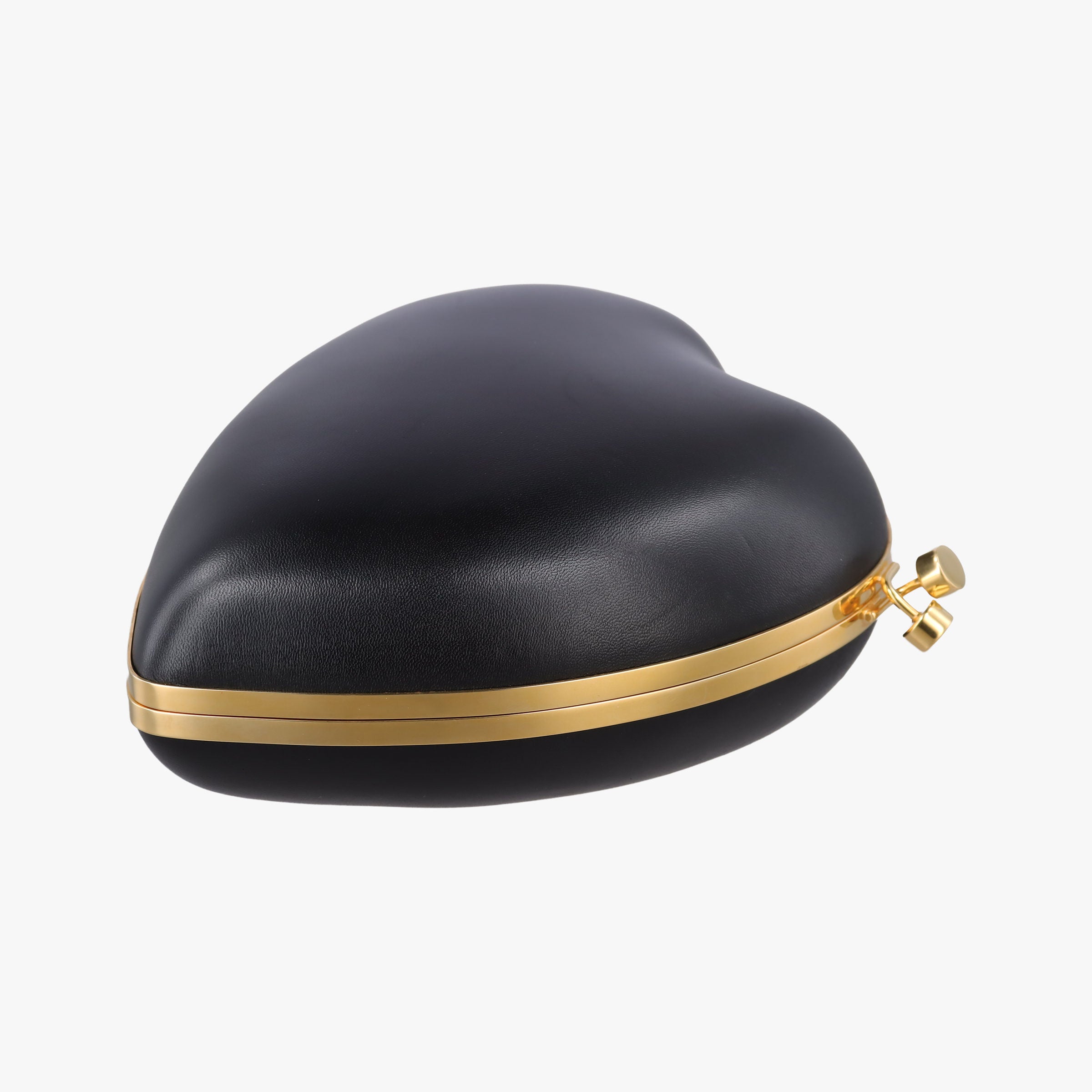 Pre-owned Yves Saint Laurent Love Box Heart Black Leather 466212 shoulderbag | stylenewstar