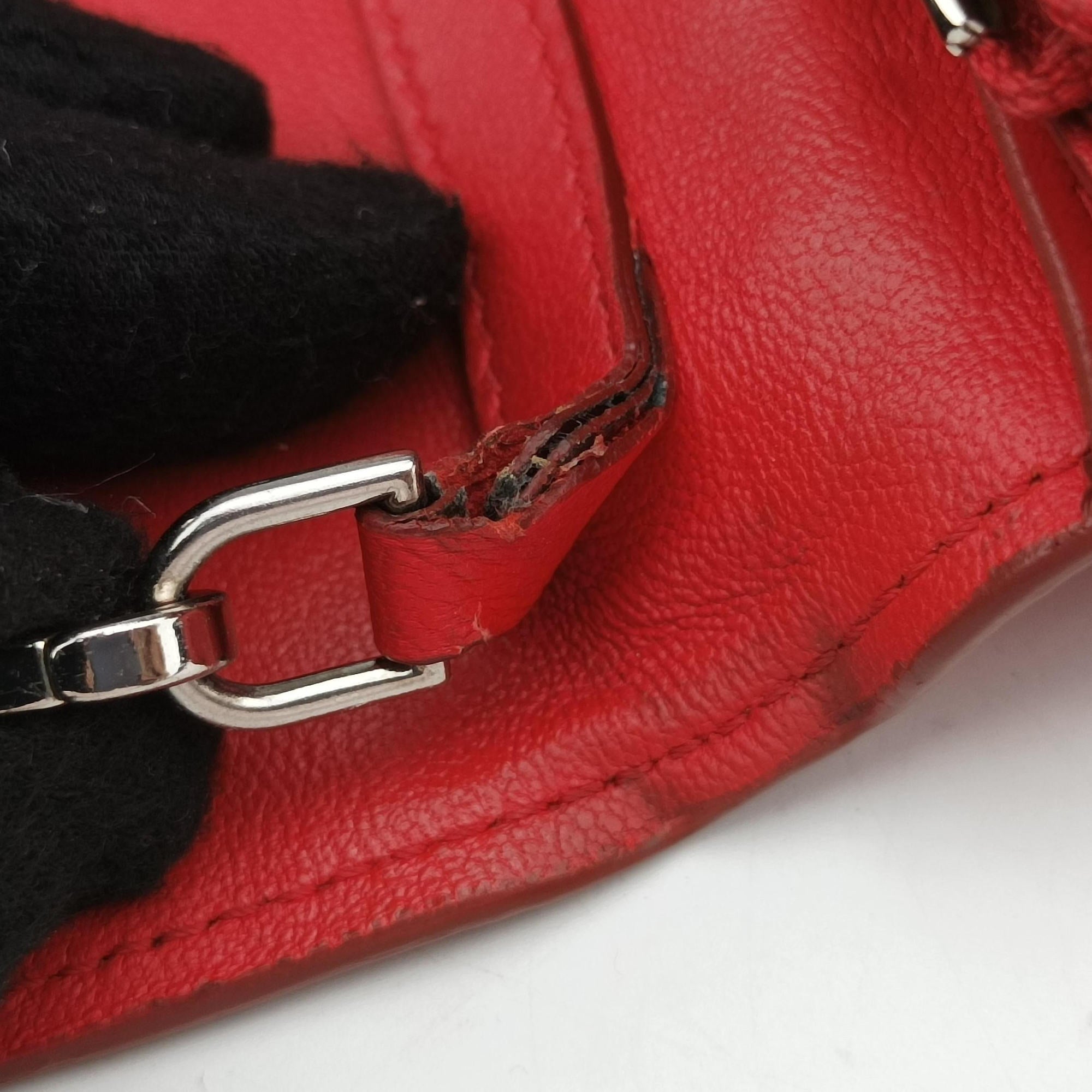 Pre-owned Givenchy Star Animation Red Leather  shoulderbag | stylenewstar