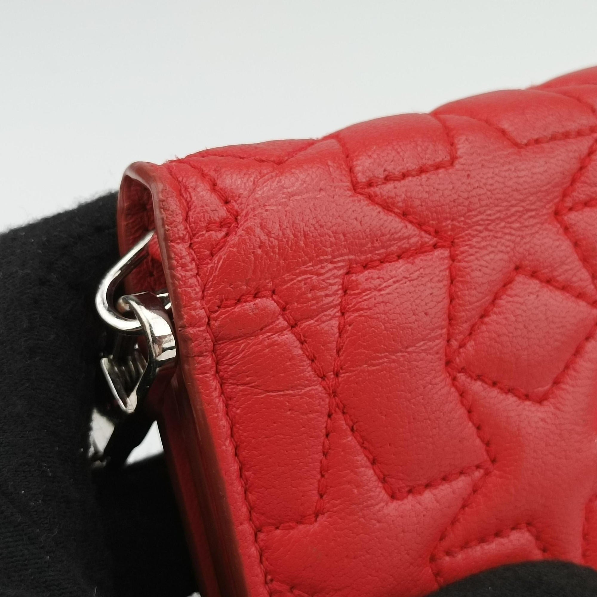 Pre-owned Givenchy Star Animation Red Leather  shoulderbag | stylenewstar