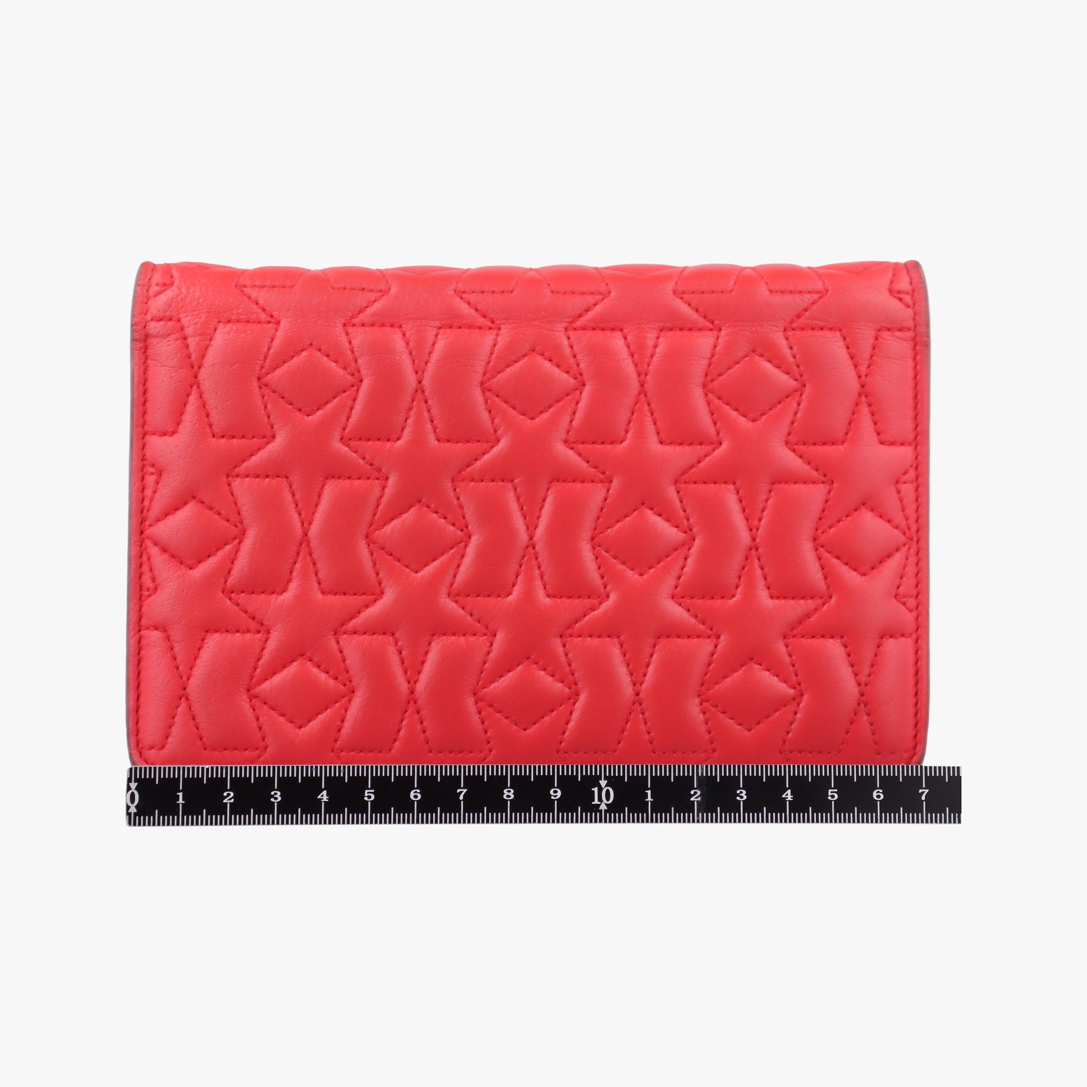 Pre-owned Givenchy Star Animation Red Leather  shoulderbag | stylenewstar
