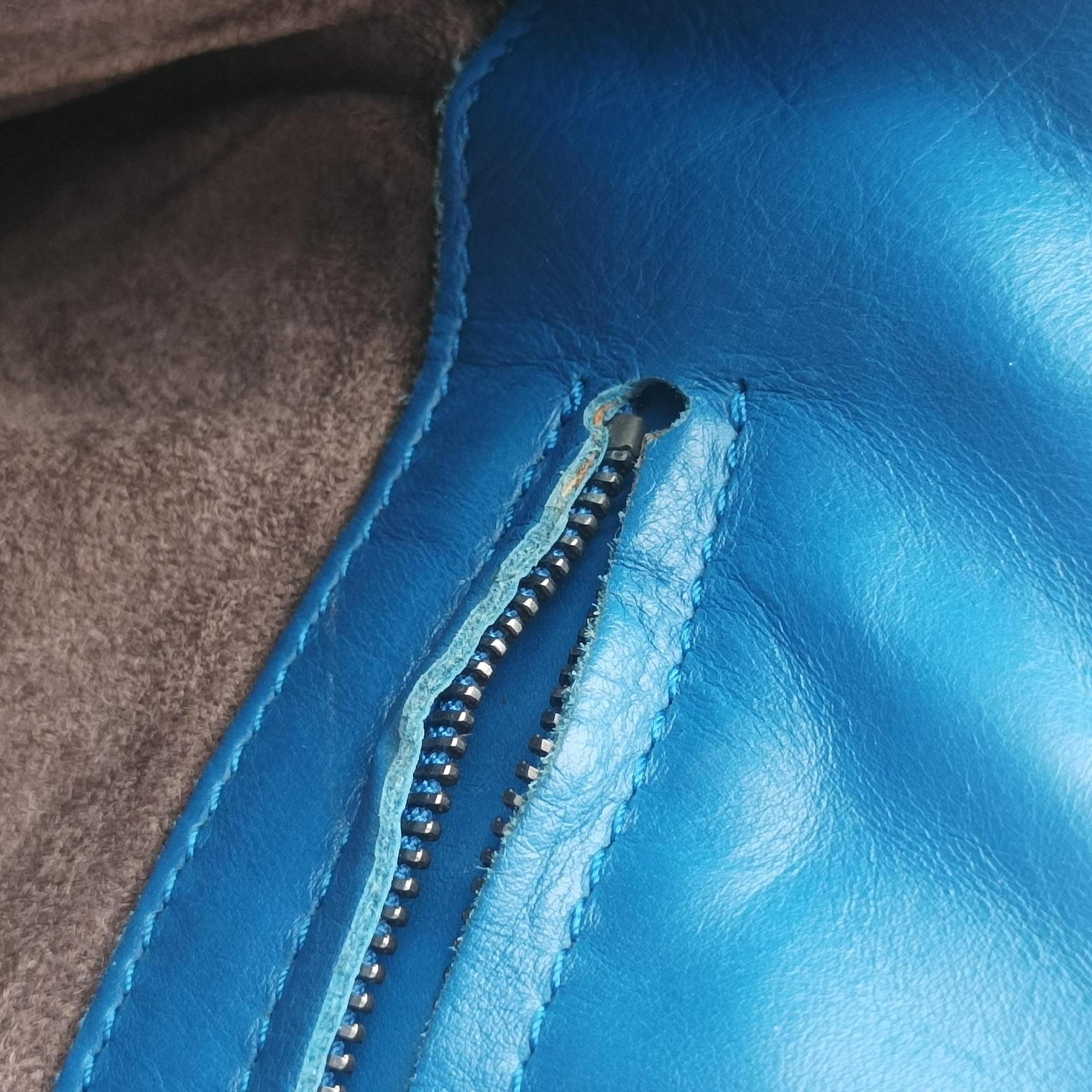 Pre-owned Bottega Veneta Roma Intrecciato Blue lambskin  shoulderbag | stylenewstar