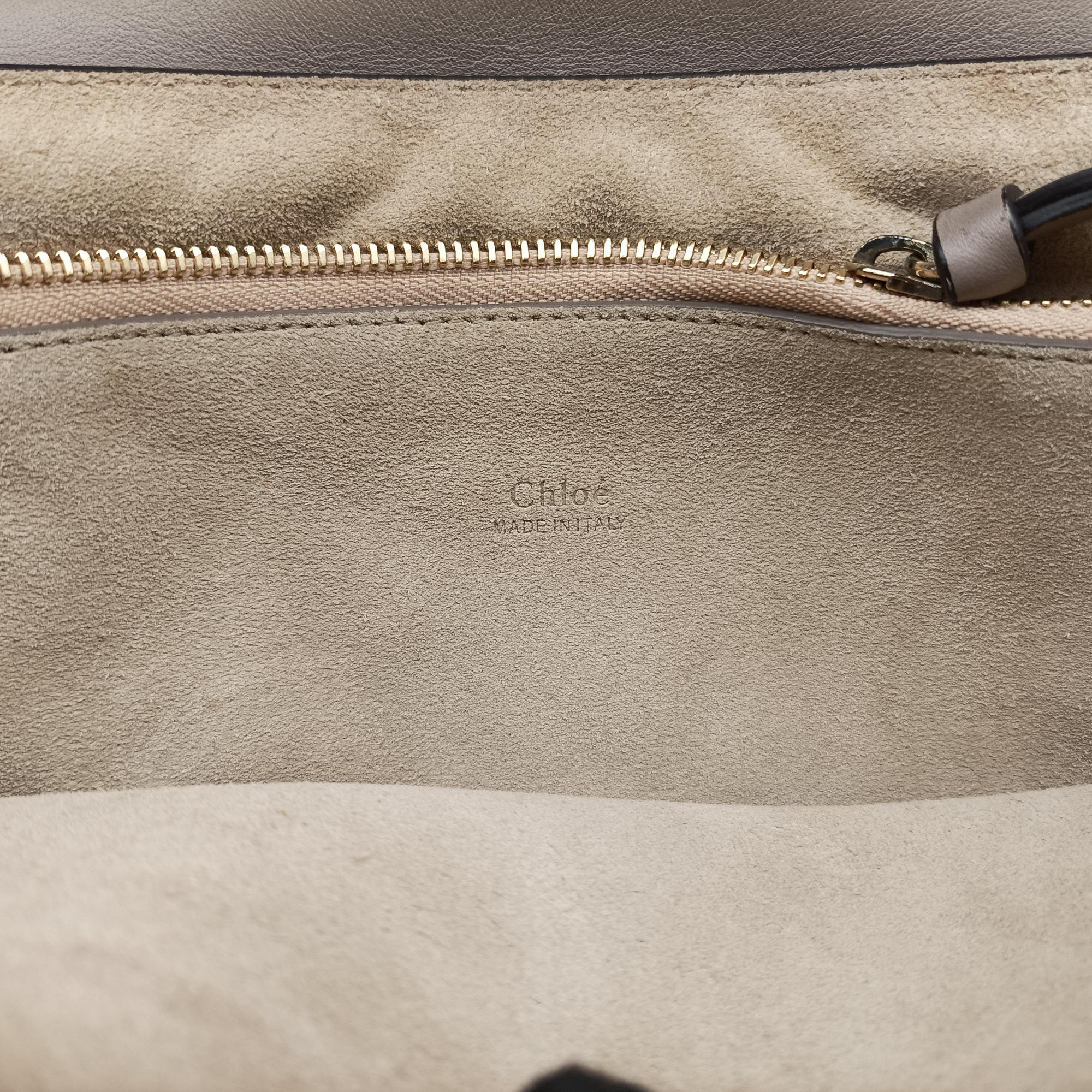 Pre-owned Chloe FAYE Beige Suede × leather  shoulderbag | stylenewstar