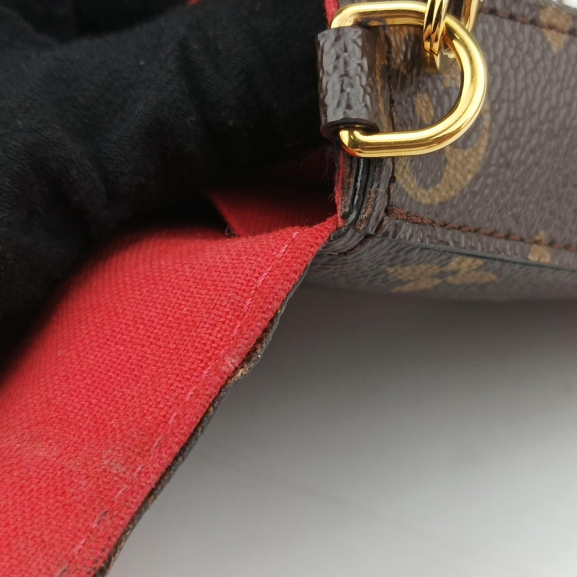 Pre-owned Louis Vuitton Felicie Pochette Brown×Multicolor Monogram Canvas M62145 shoulderbag | stylenewstar