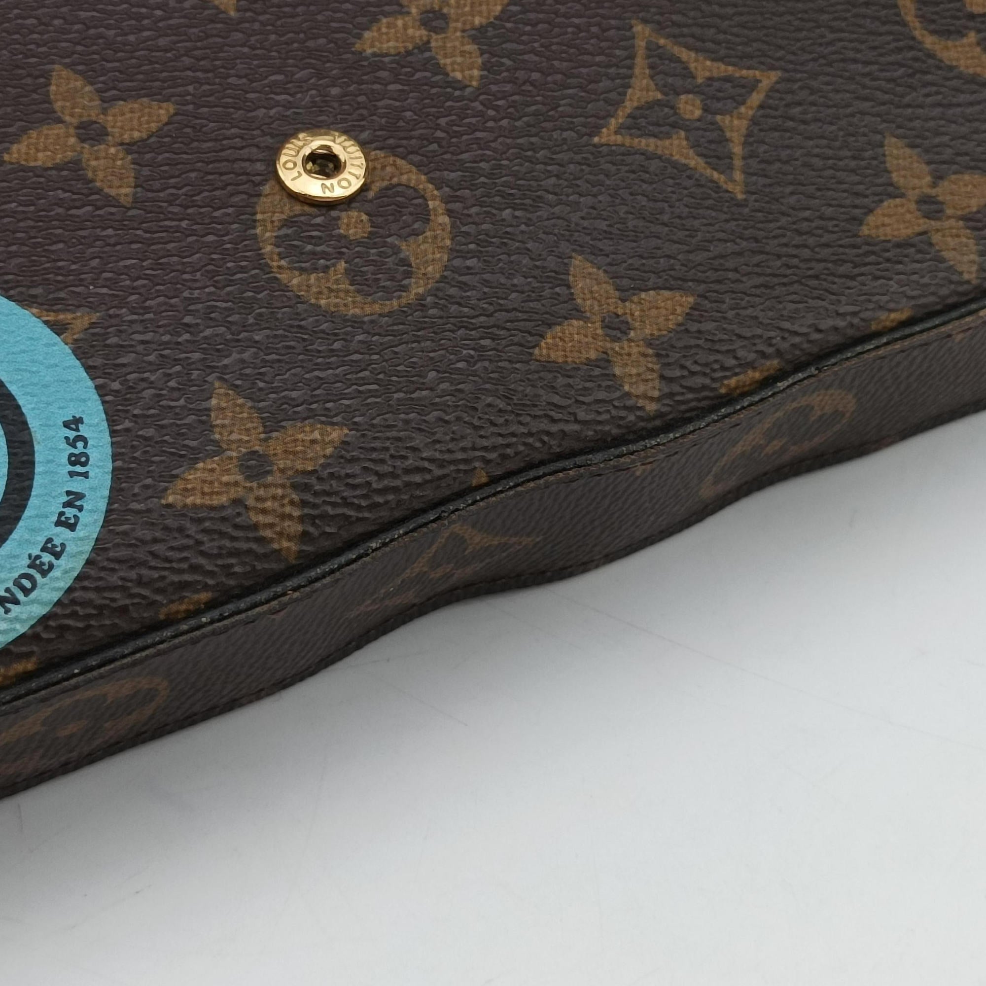 Pre-owned Louis Vuitton Felicie Pochette Brown×Multicolor Monogram Canvas M62145 shoulderbag | stylenewstar