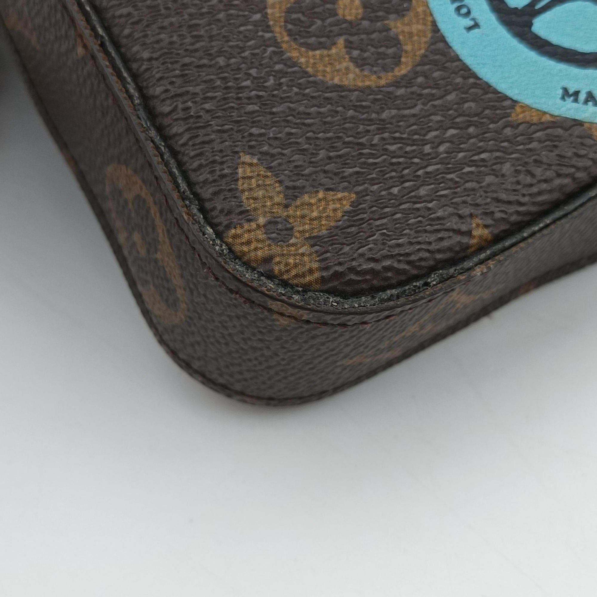 Pre-owned Louis Vuitton Felicie Pochette Brown×Multicolor Monogram Canvas M62145 shoulderbag | stylenewstar