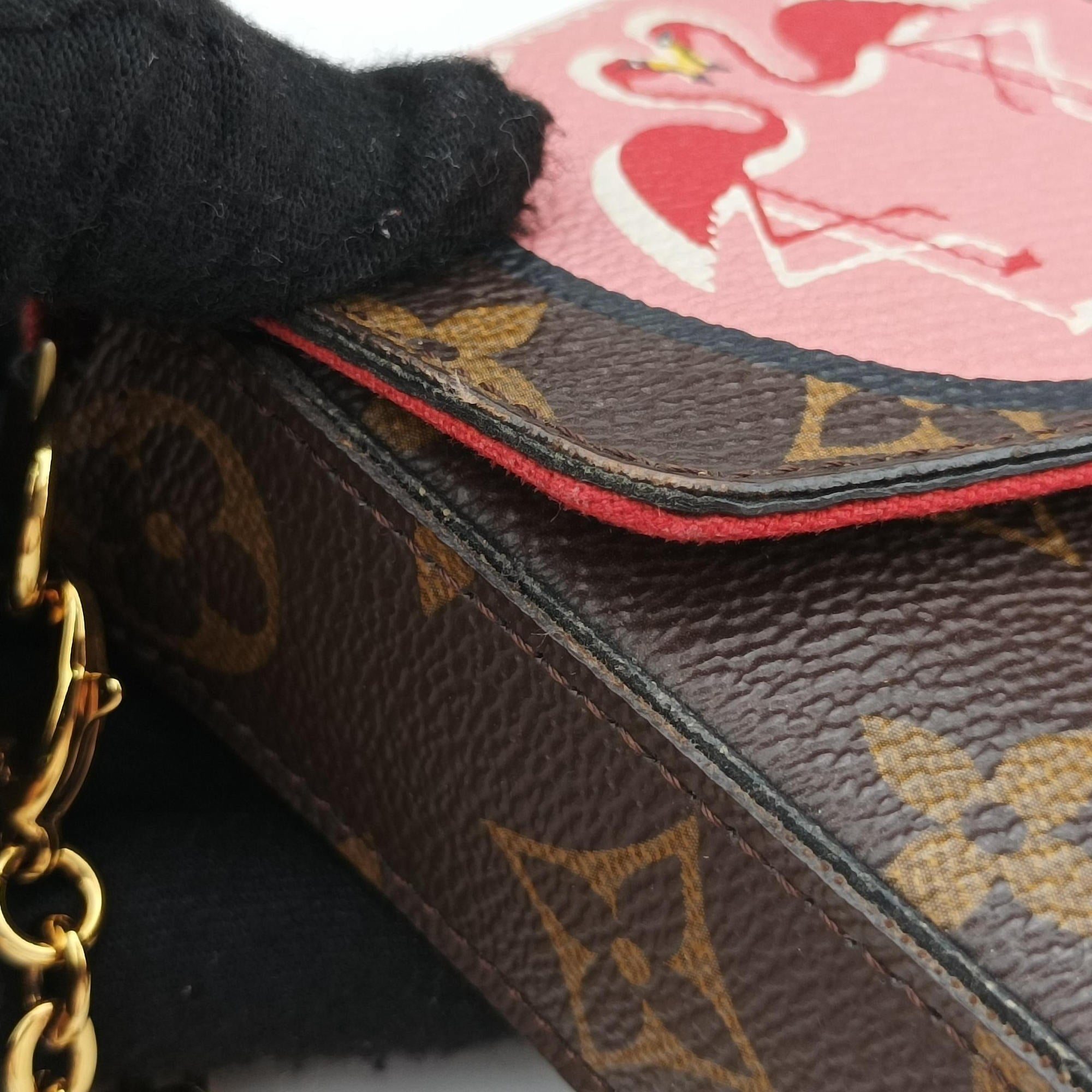 Pre-owned Louis Vuitton Felicie Pochette Brown×Multicolor Monogram Canvas M62145 shoulderbag | stylenewstar