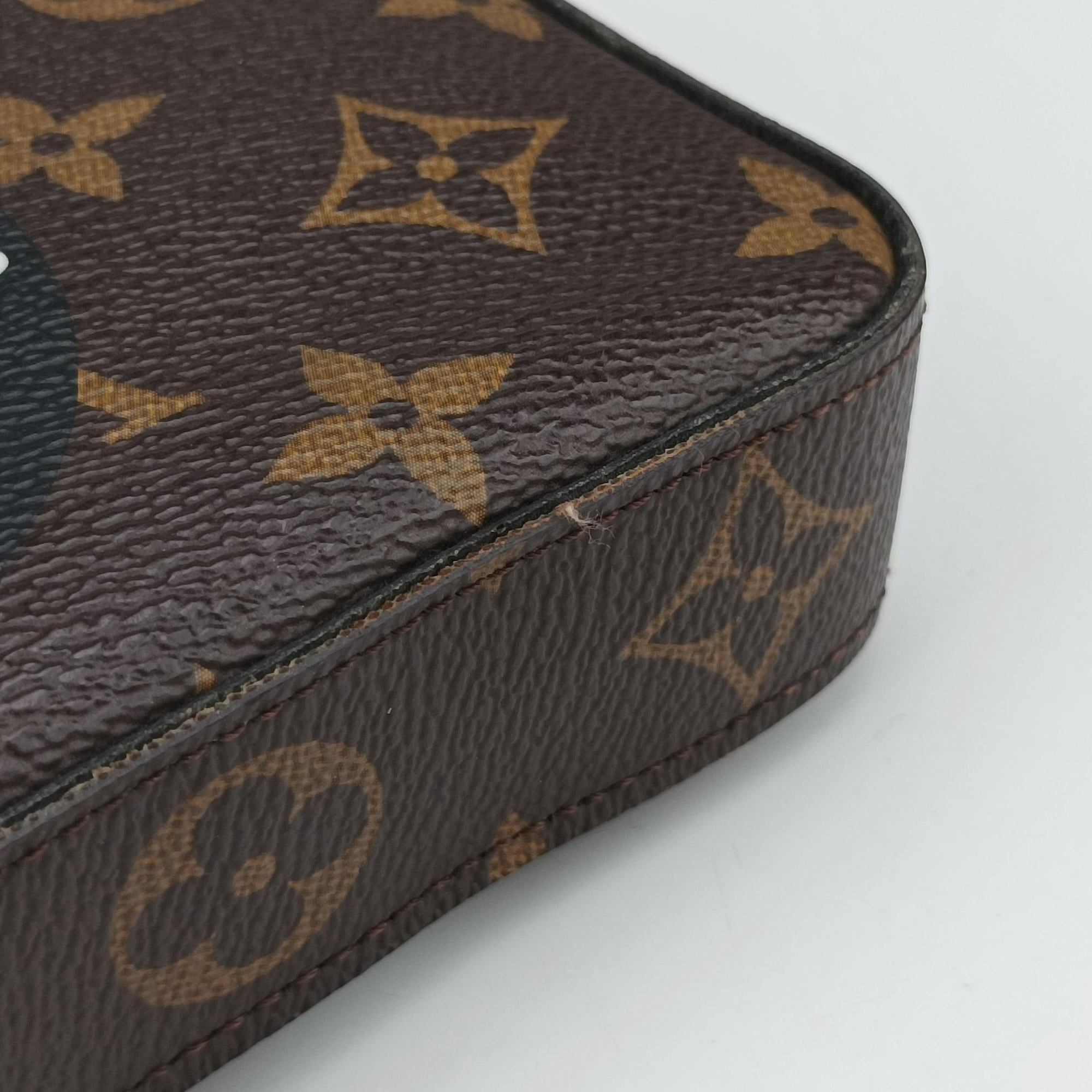 Pre-owned Louis Vuitton Felicie Pochette Brown×Multicolor Monogram Canvas M62145 shoulderbag | stylenewstar