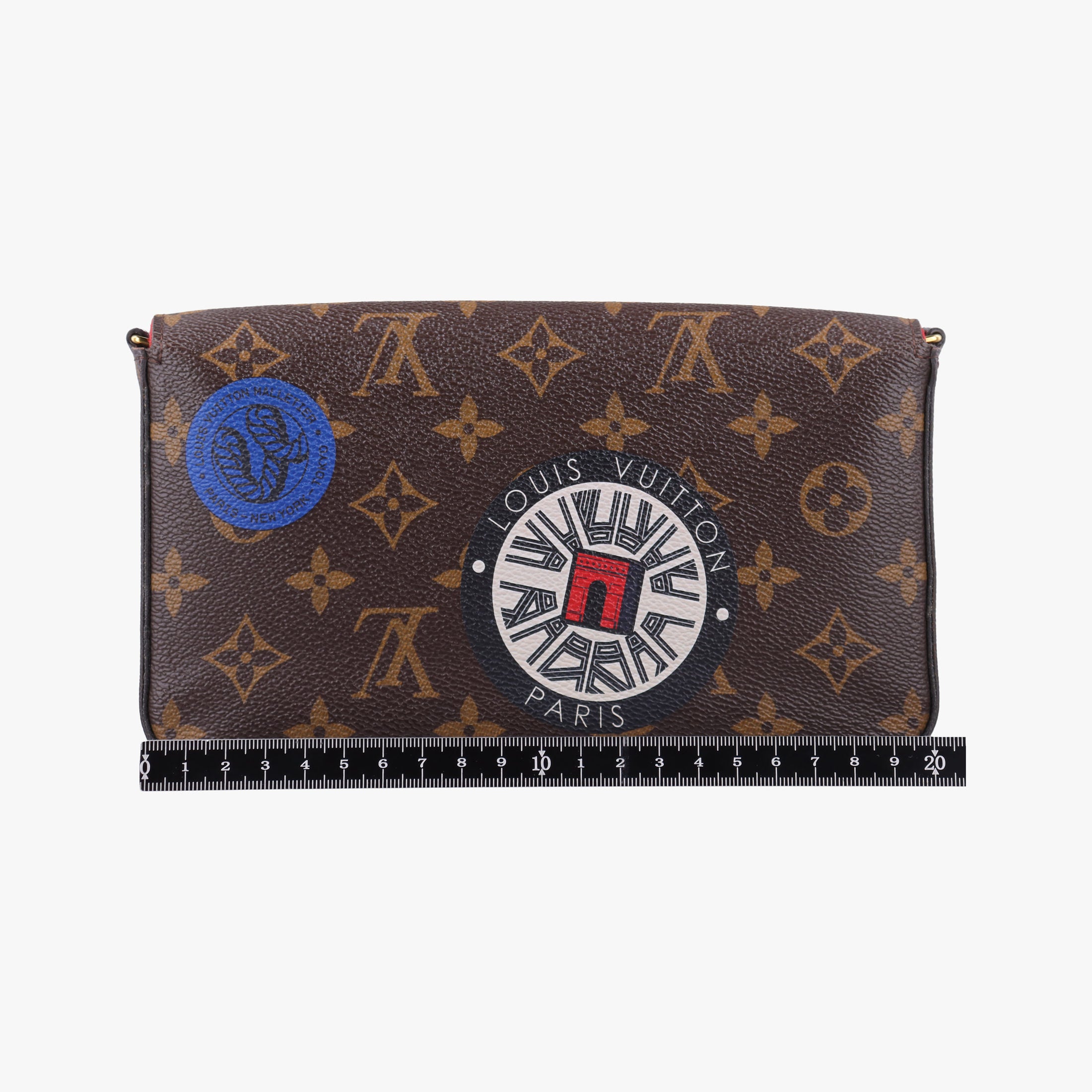Pre-owned Louis Vuitton Felicie Pochette Brown×Multicolor Monogram Canvas M62145 shoulderbag | stylenewstar
