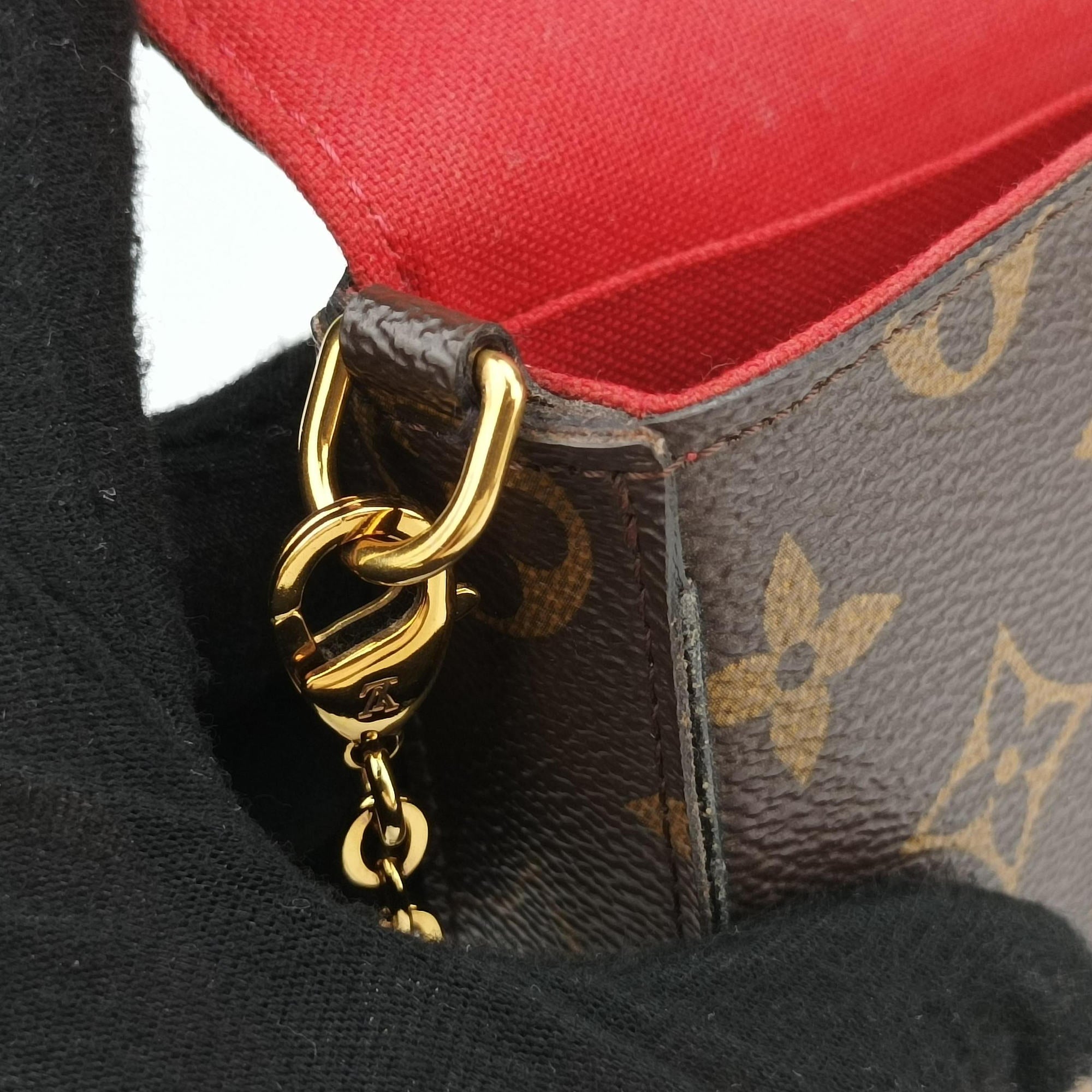 Pre-owned Louis Vuitton Felicie Pochette Brown×Multicolor Monogram Canvas M62145 shoulderbag | stylenewstar