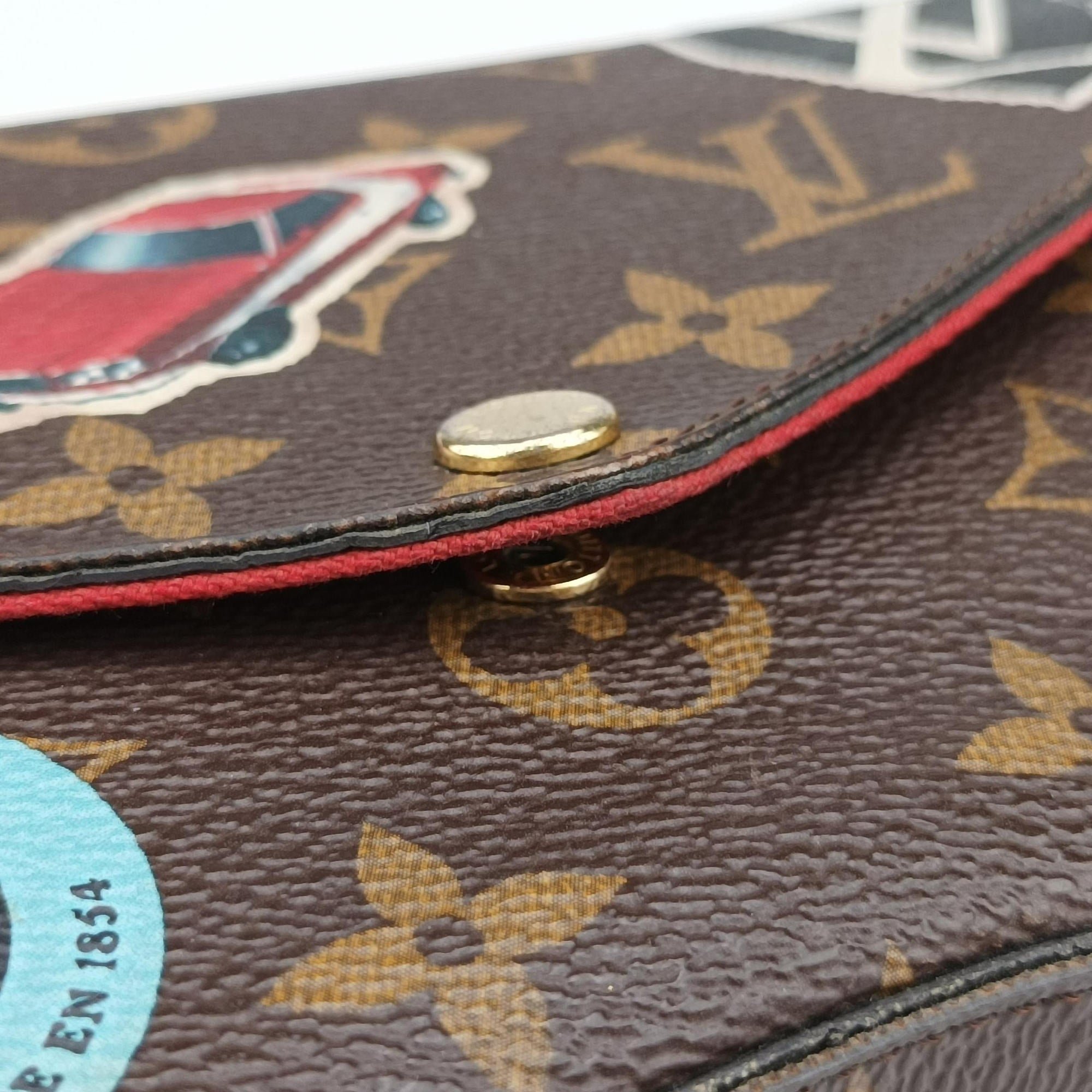 Pre-owned Louis Vuitton Felicie Pochette Brown×Multicolor Monogram Canvas M62145 shoulderbag | stylenewstar