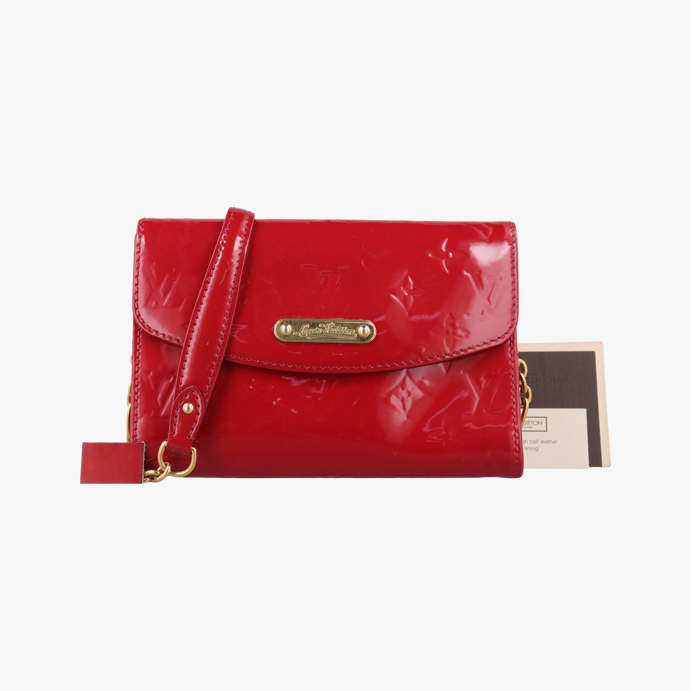 Pre-owned Louis Vuitton Belle Air Pomme d'Amour Vernis M93614 shoulderbag | stylenewstar