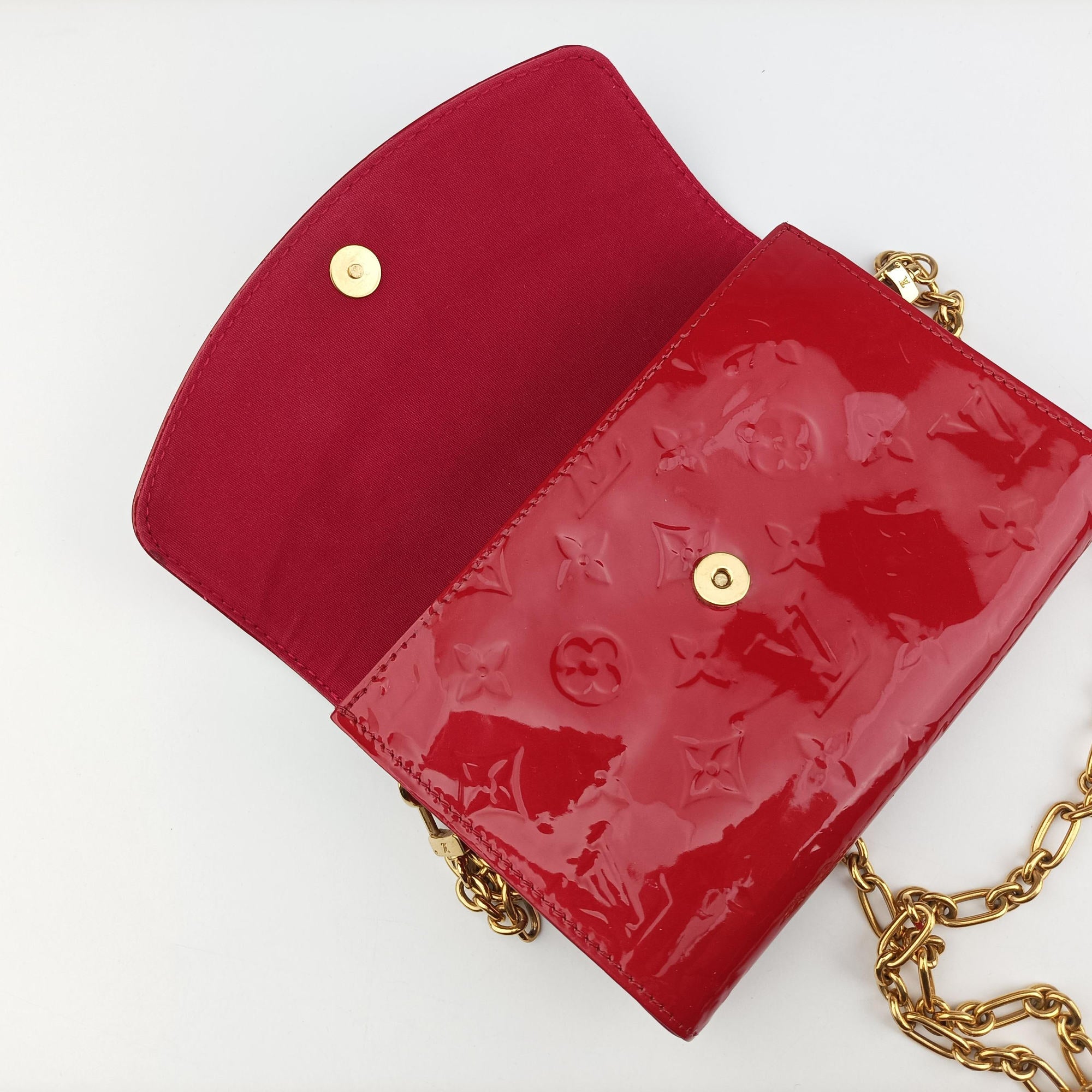 Pre-owned Louis Vuitton Belle Air Pomme d'Amour Vernis M93614 shoulderbag | stylenewstar