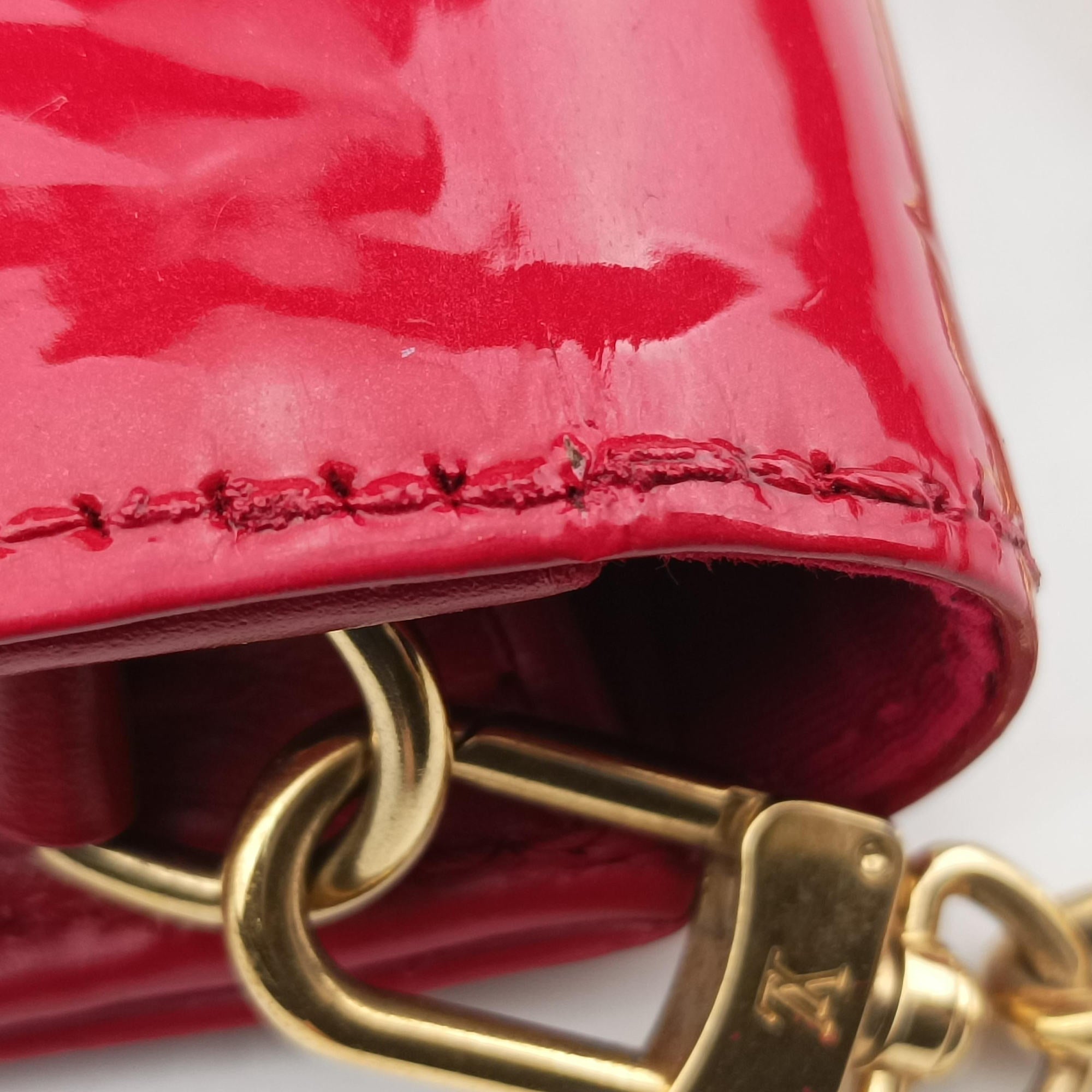 Pre-owned Louis Vuitton Belle Air Pomme d'Amour Vernis M93614 shoulderbag | stylenewstar