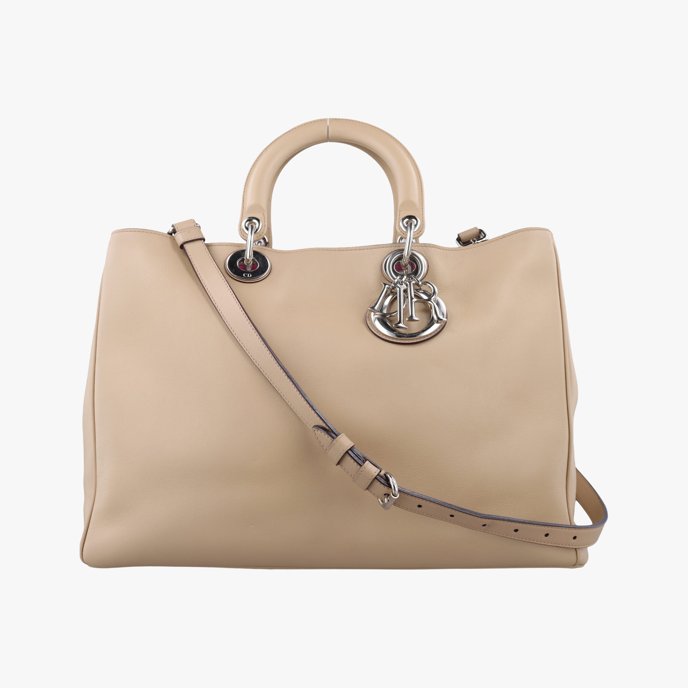 Vintage Christian Dior Diorissimo Beige Leather  shoulderbag | stylenewstar