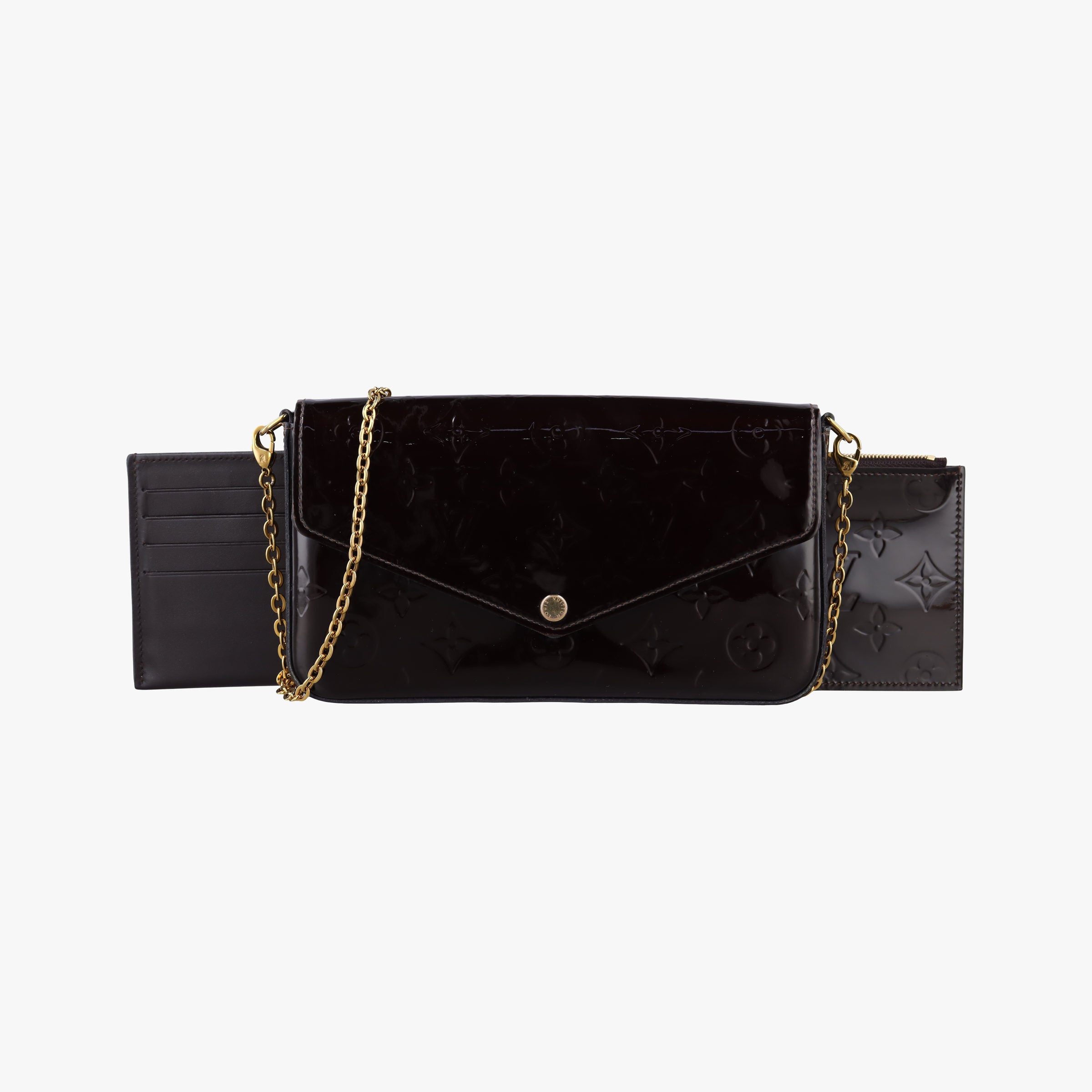 Secondhand Louis Vuitton Pochette Felice Amarante Vernis M64579 shoulderbag | stylenewstar