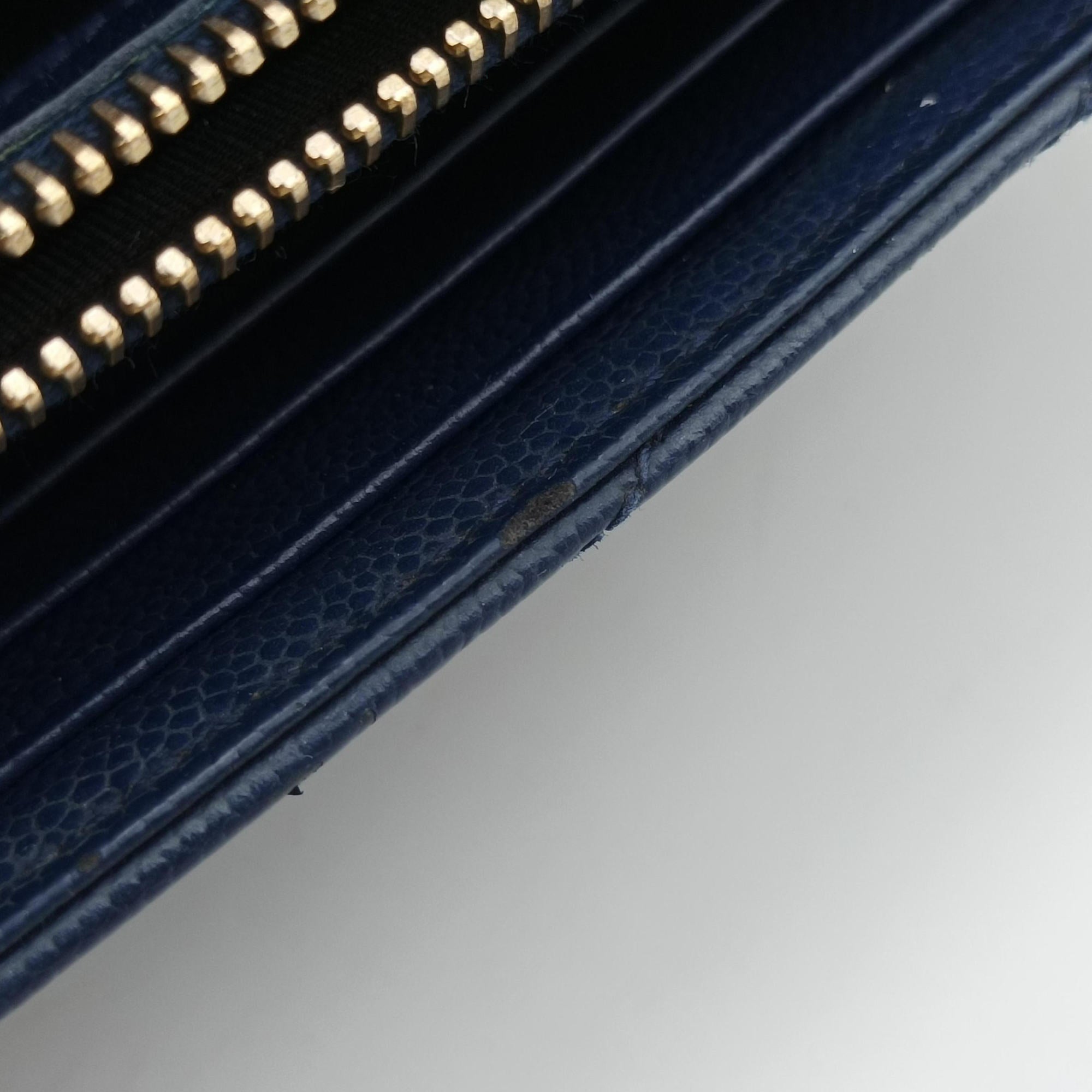 Vintage Yves Saint Laurent MONOGRAM Navy Caviar 377828 shoulderbag | stylenewstar