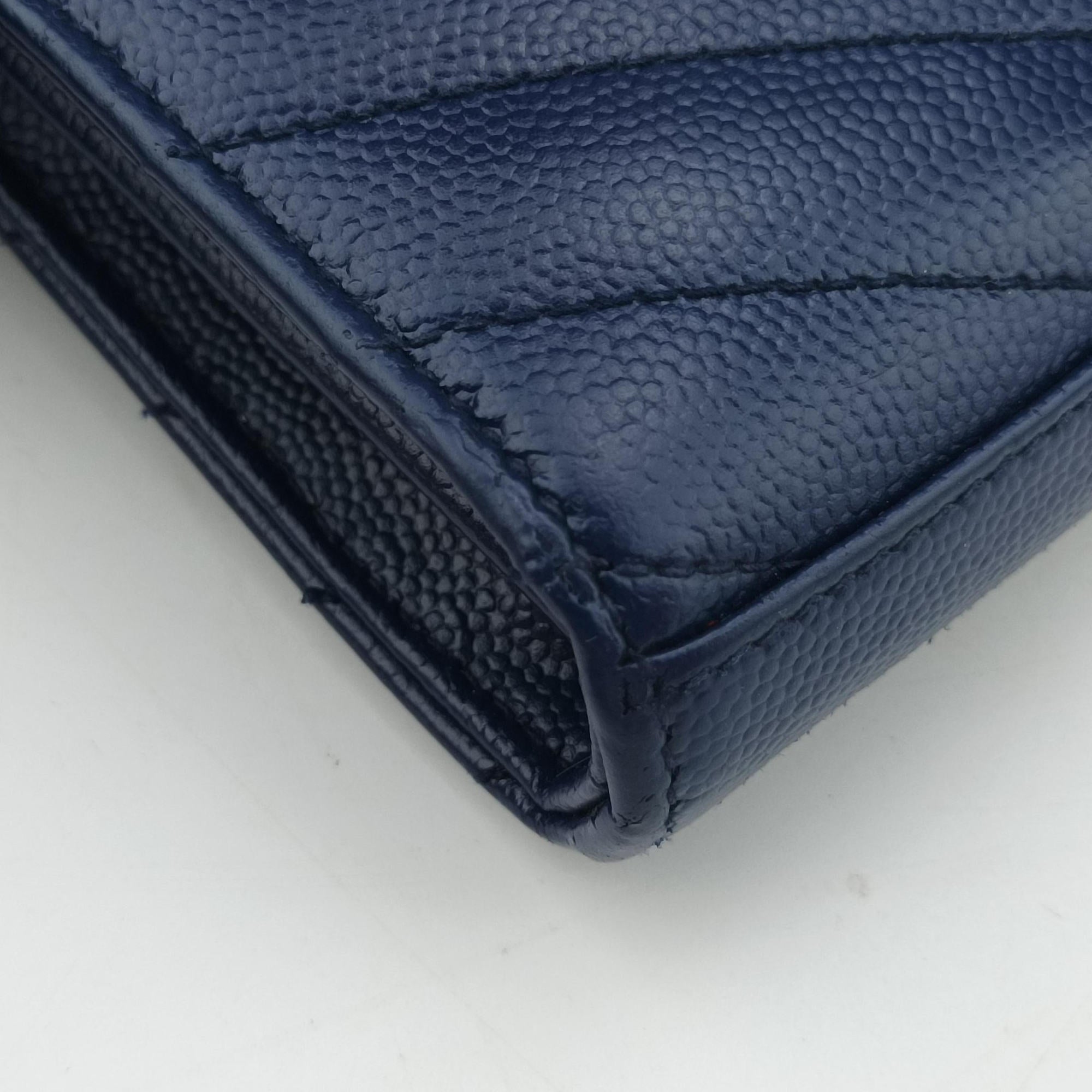 Vintage Yves Saint Laurent MONOGRAM Navy Caviar 377828 shoulderbag | stylenewstar