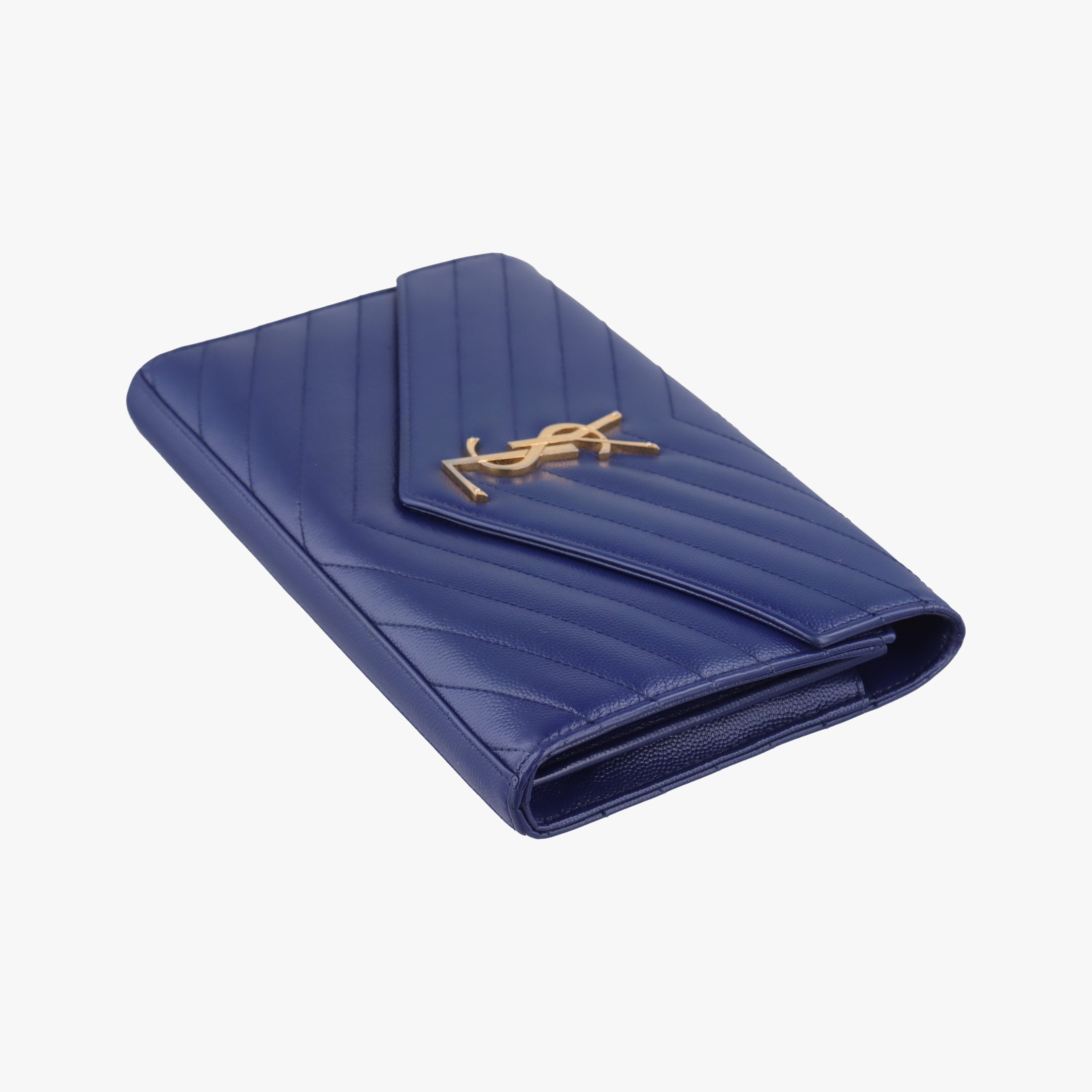 Vintage Yves Saint Laurent MONOGRAM Navy Caviar 377828 shoulderbag | stylenewstar