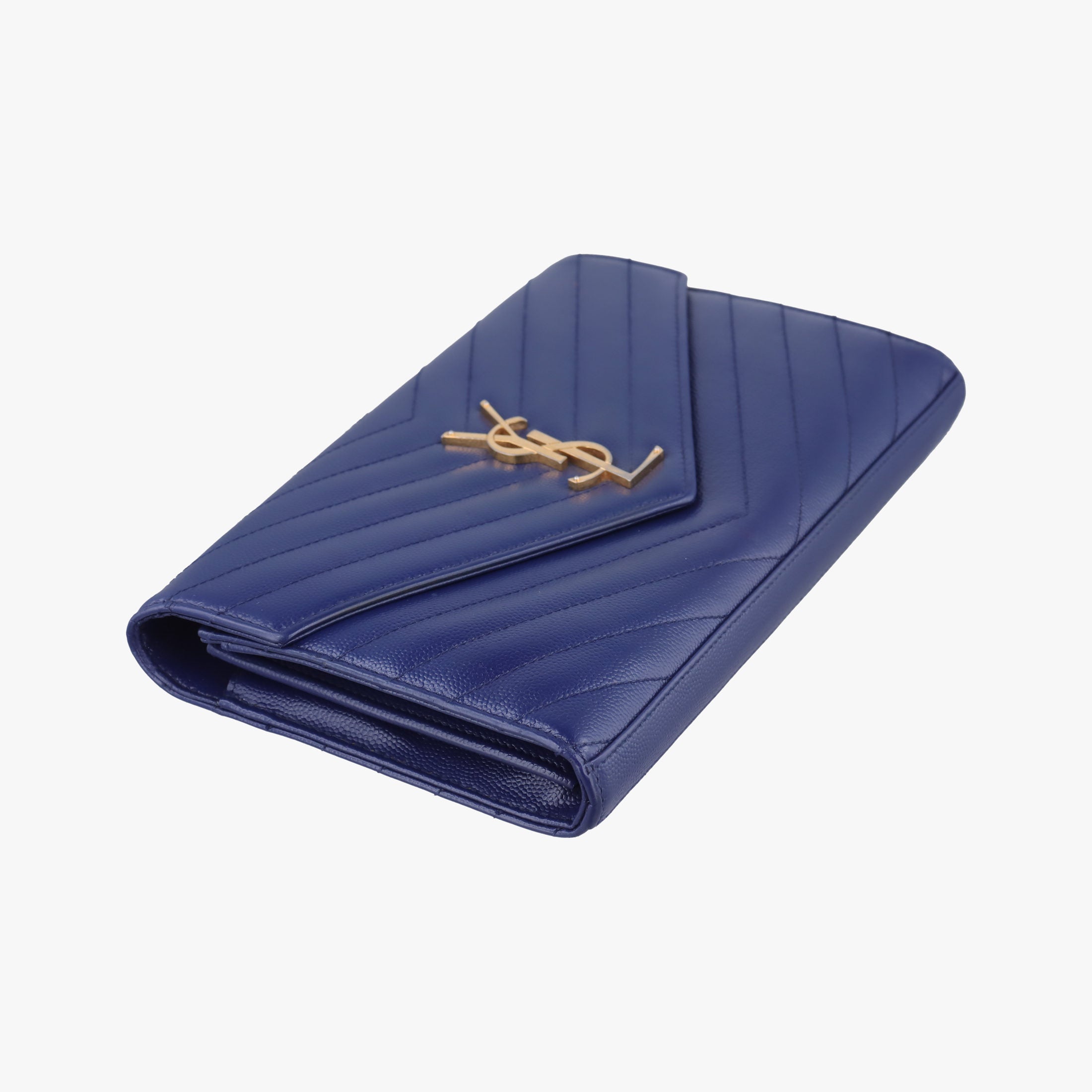 Vintage Yves Saint Laurent MONOGRAM Navy Caviar 377828 shoulderbag | stylenewstar