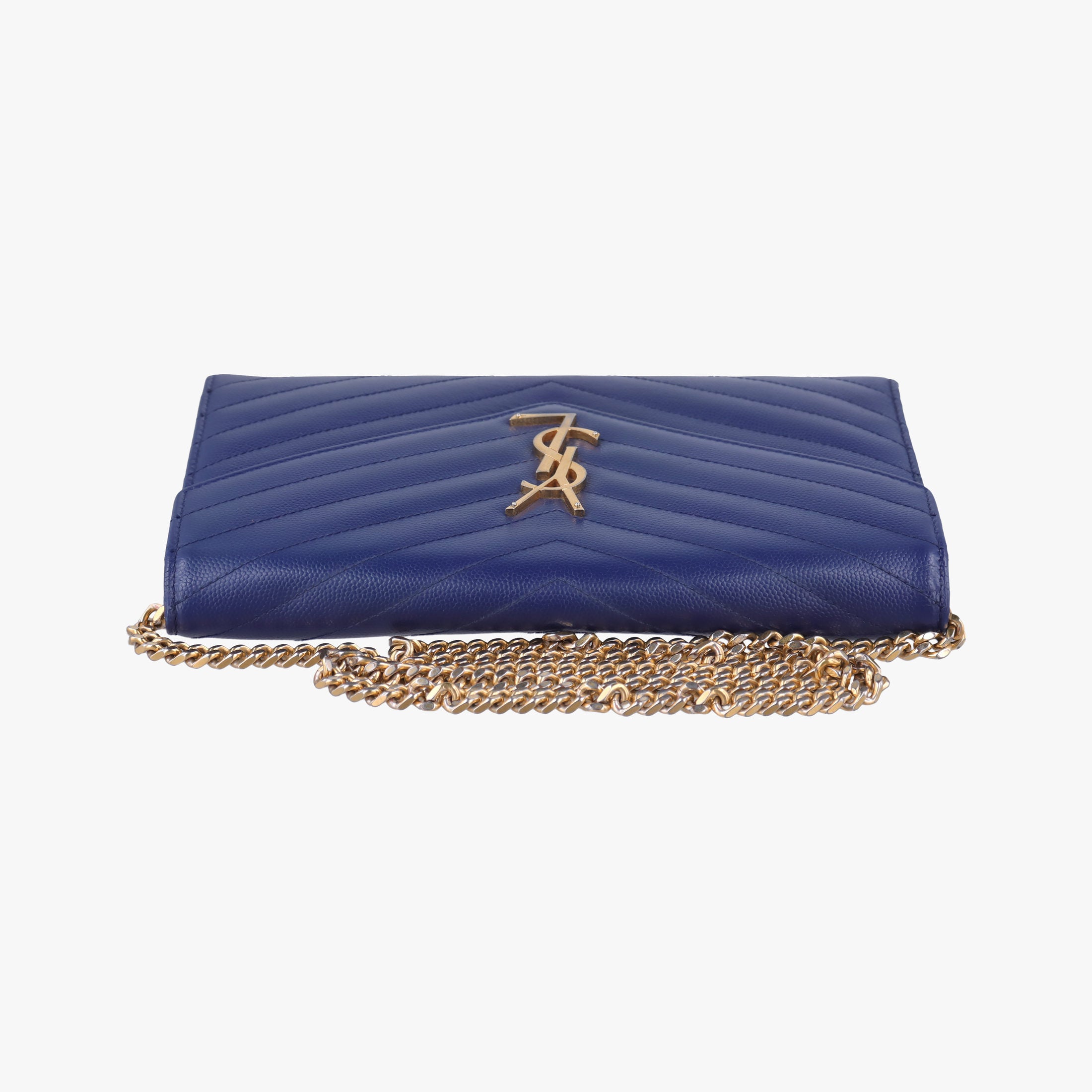 Vintage Yves Saint Laurent MONOGRAM Navy Caviar 377828 shoulderbag | stylenewstar