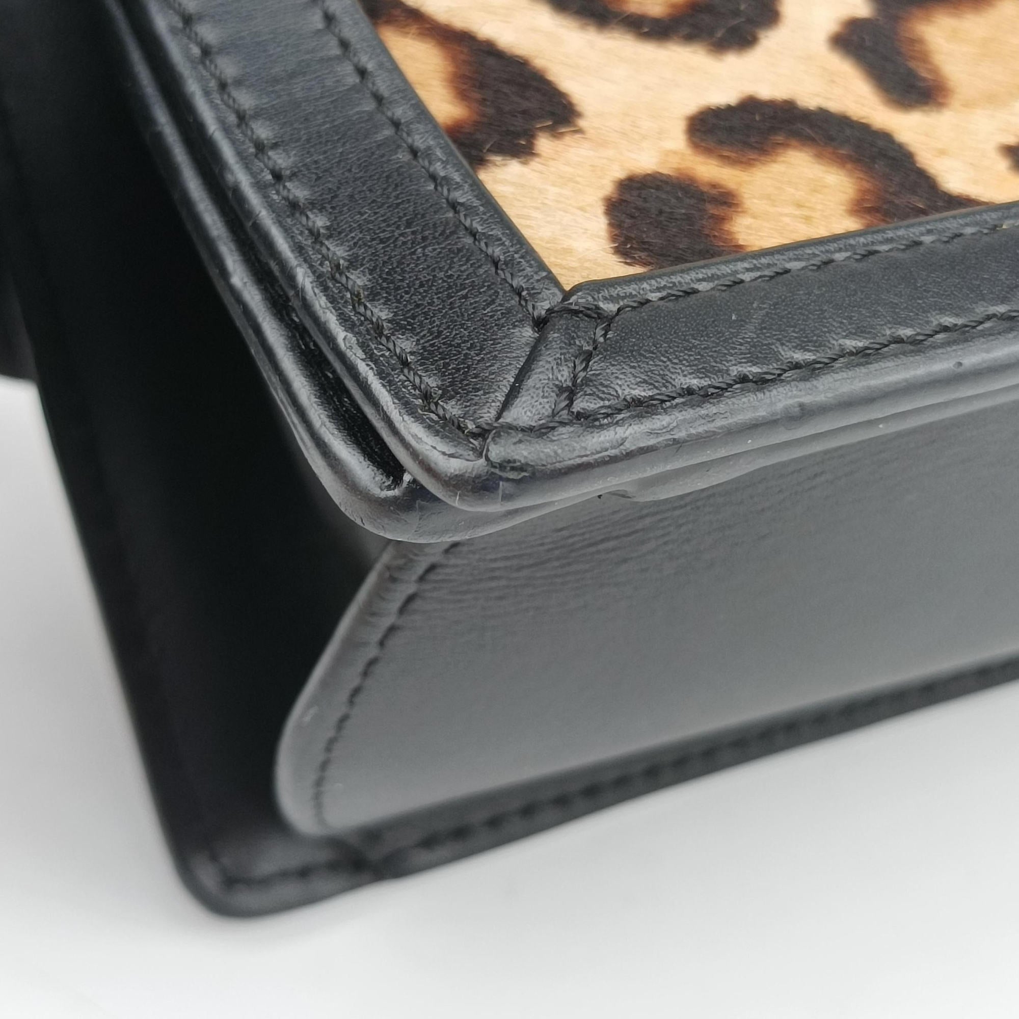 Pre-owned Loewe Barcelona Brown ponyhair×Calf  shoulderbag | stylenewstar