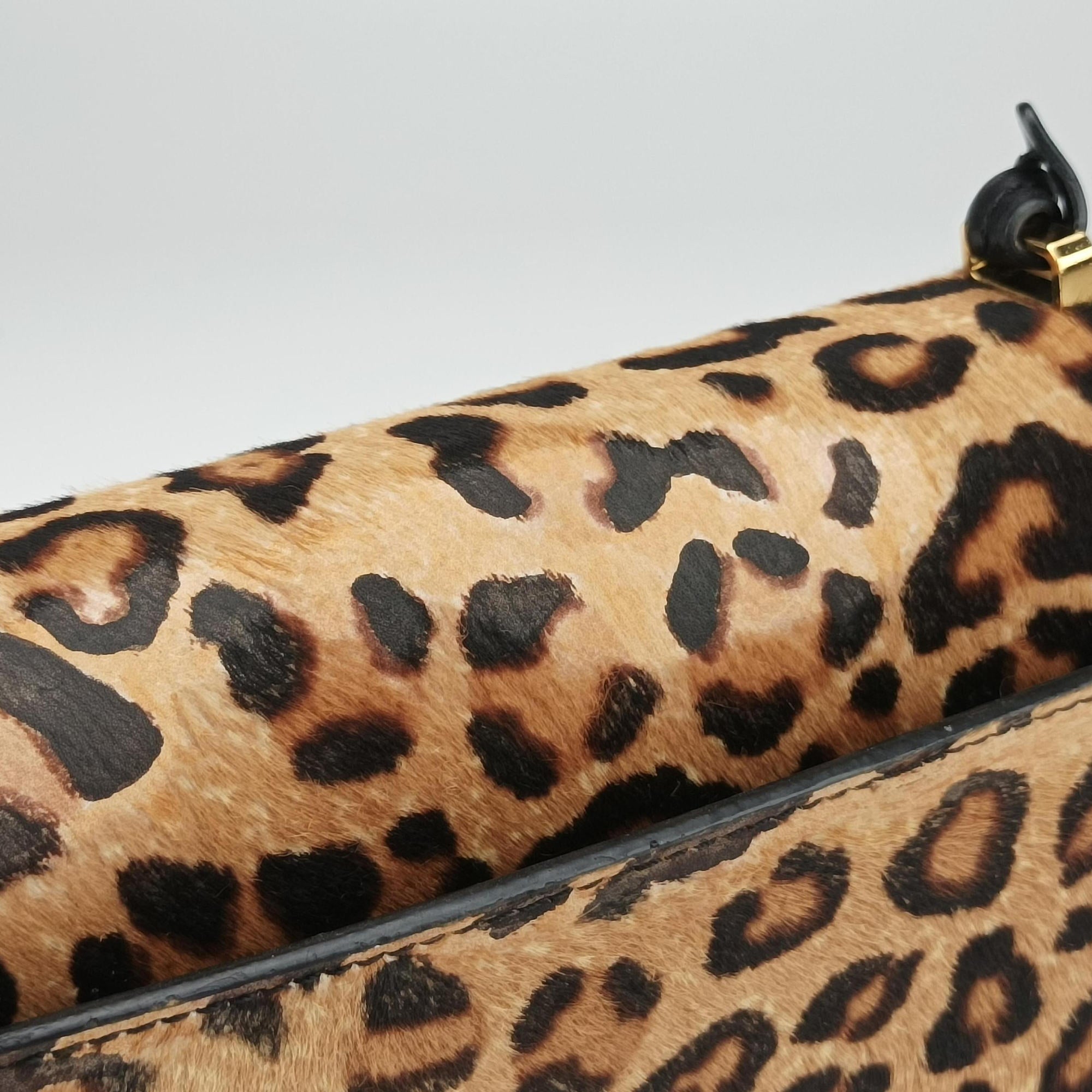 Pre-owned Loewe Barcelona Brown ponyhair×Calf  shoulderbag | stylenewstar