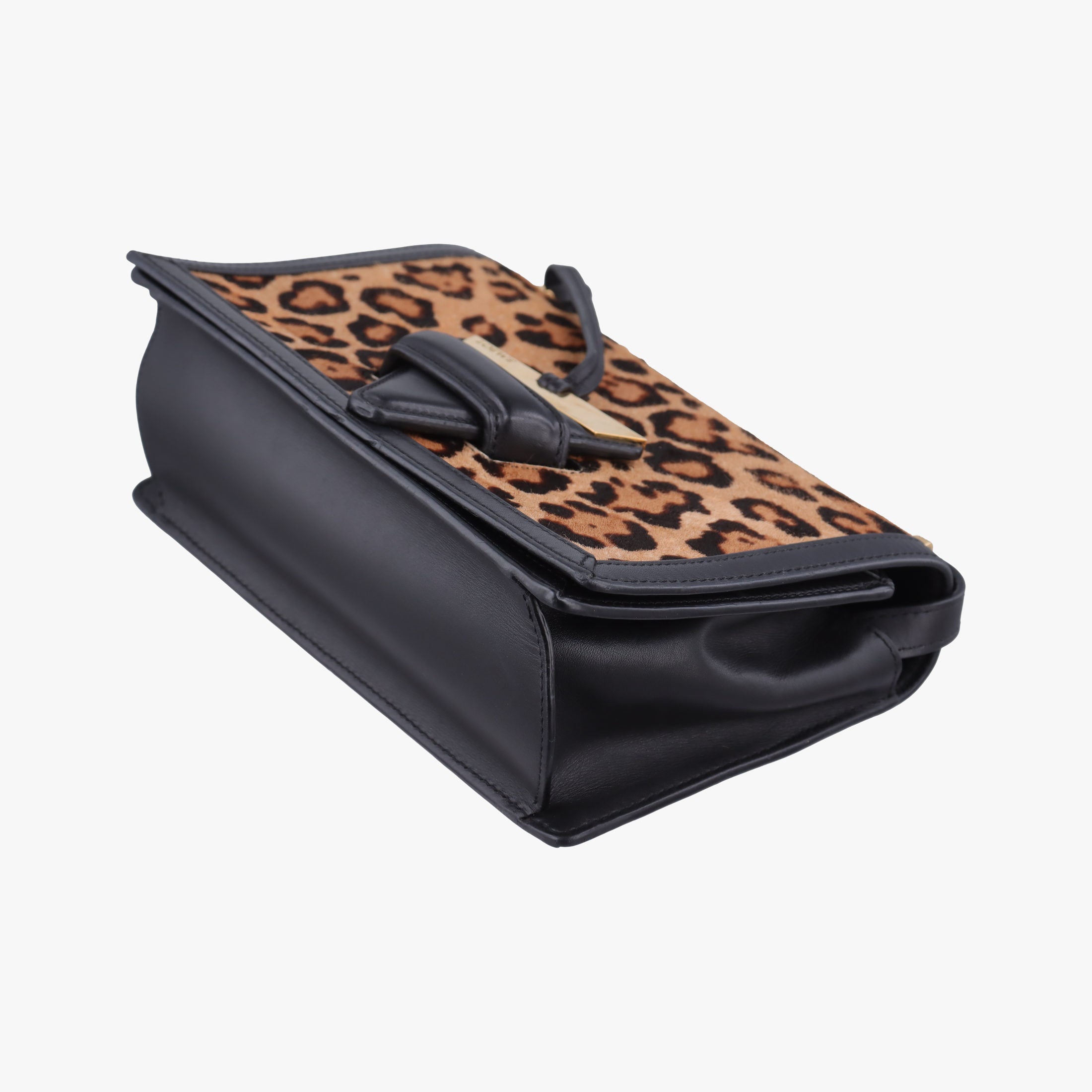 Pre-owned Loewe Barcelona Brown ponyhair×Calf  shoulderbag | stylenewstar