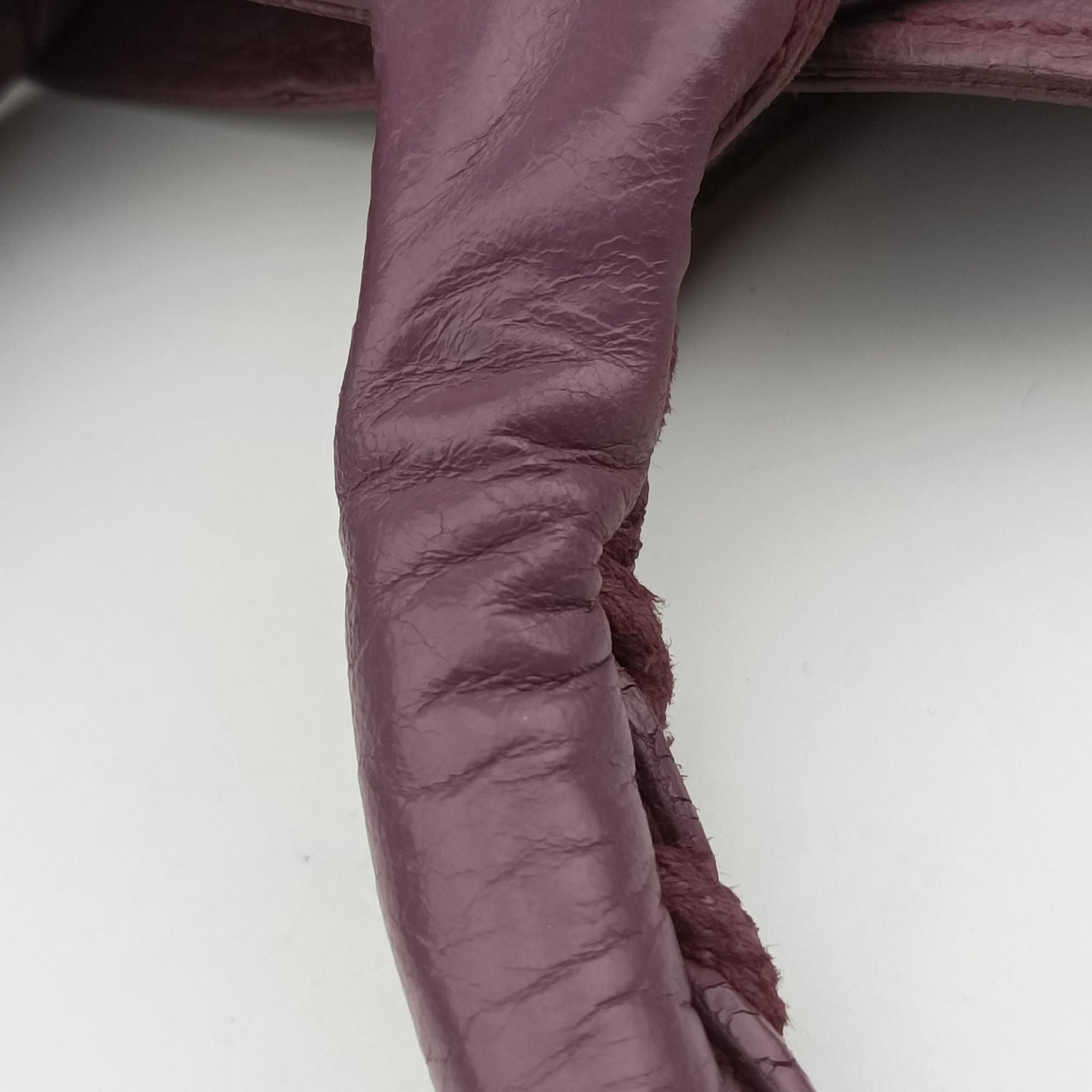 Pre-owned Balenciaga Giant City Purple lambskin  shoulderbag | stylenewstar