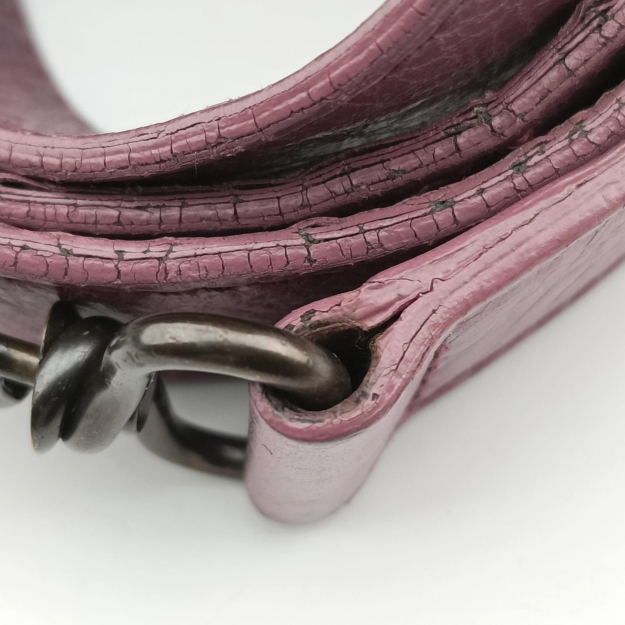 Pre-owned Balenciaga Giant City Purple lambskin  shoulderbag | stylenewstar
