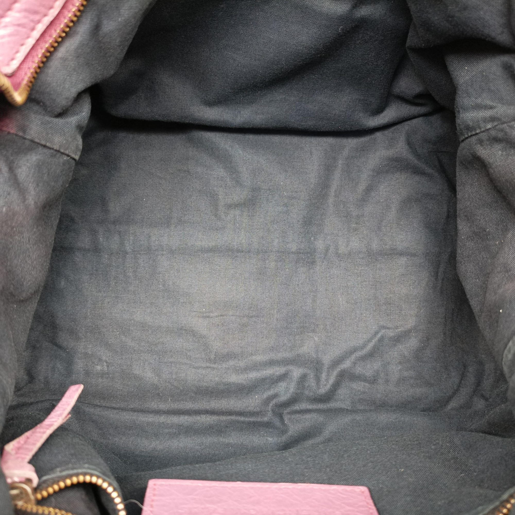 Pre-owned Balenciaga Giant City Purple lambskin  shoulderbag | stylenewstar