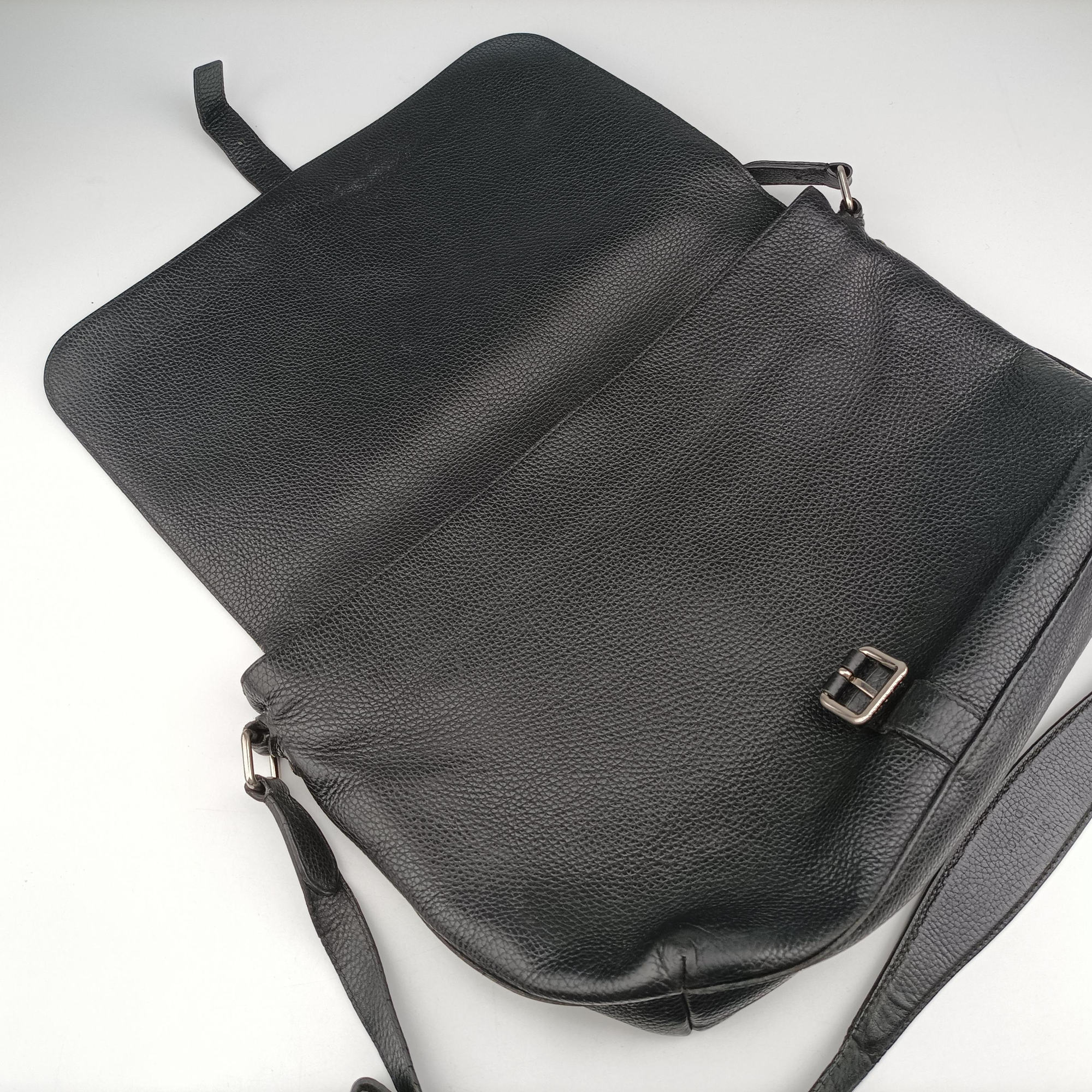 Pre-owned Louis Vuitton Marius ブラック Taurillon Leather M54015 shoulderbag | stylenewstar