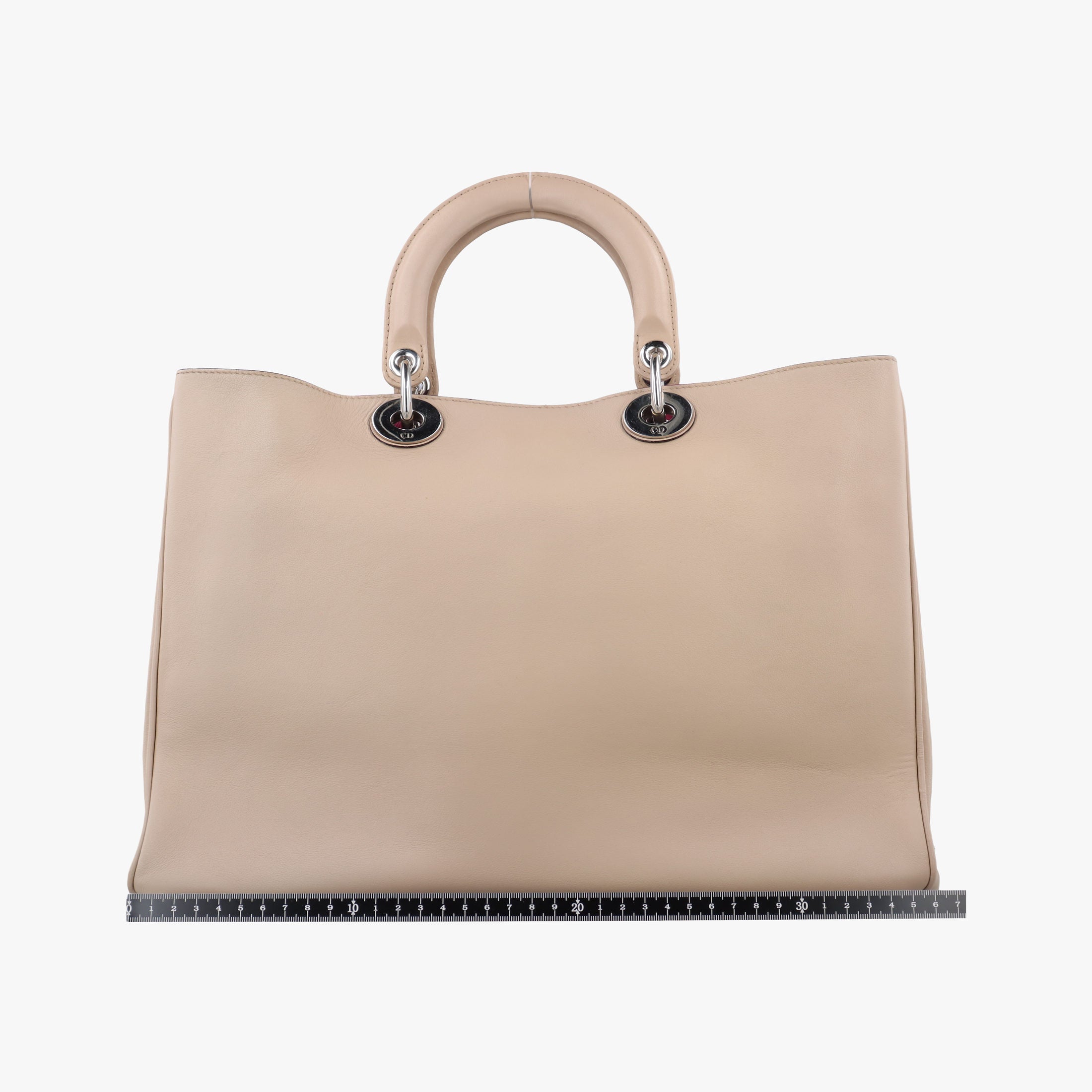 Pre-owned Christian Dior Diorissimo Beige Leather  shoulderbag | stylenewstar