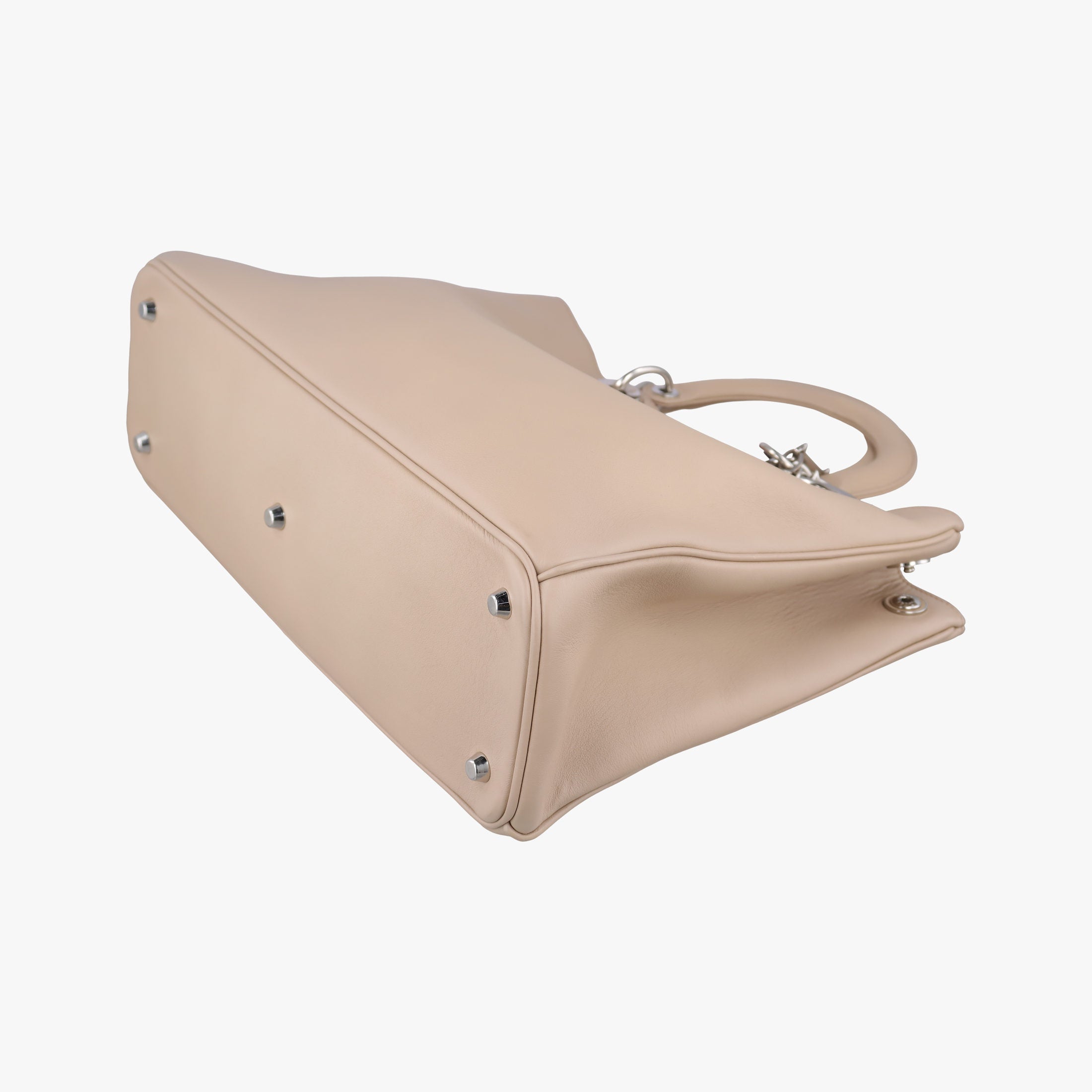 Pre-owned Christian Dior Diorissimo Beige Leather  shoulderbag | stylenewstar