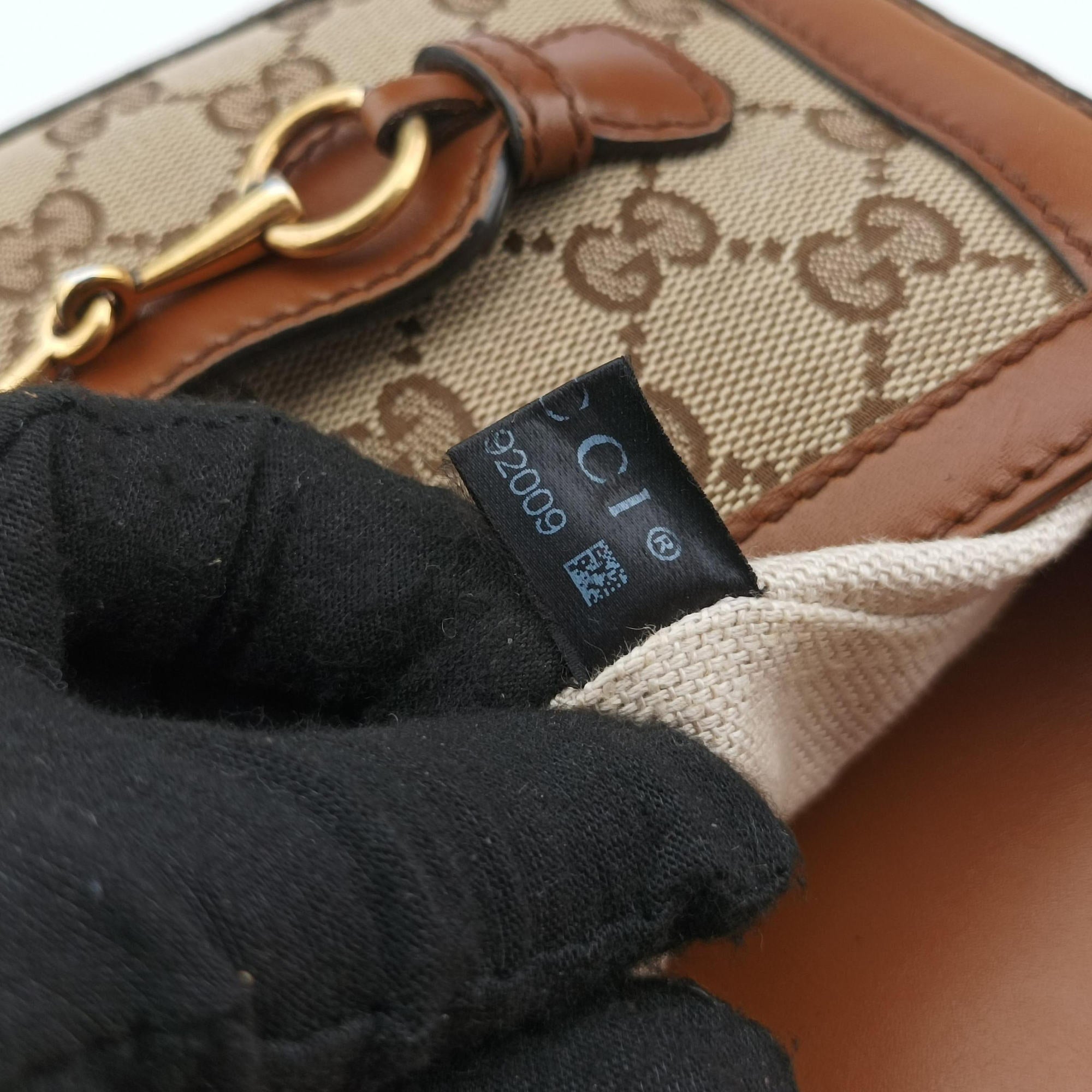 Pre-owned Gucci Lady Web Brown canvas×leather 384821 shoulderbag | stylenewstar