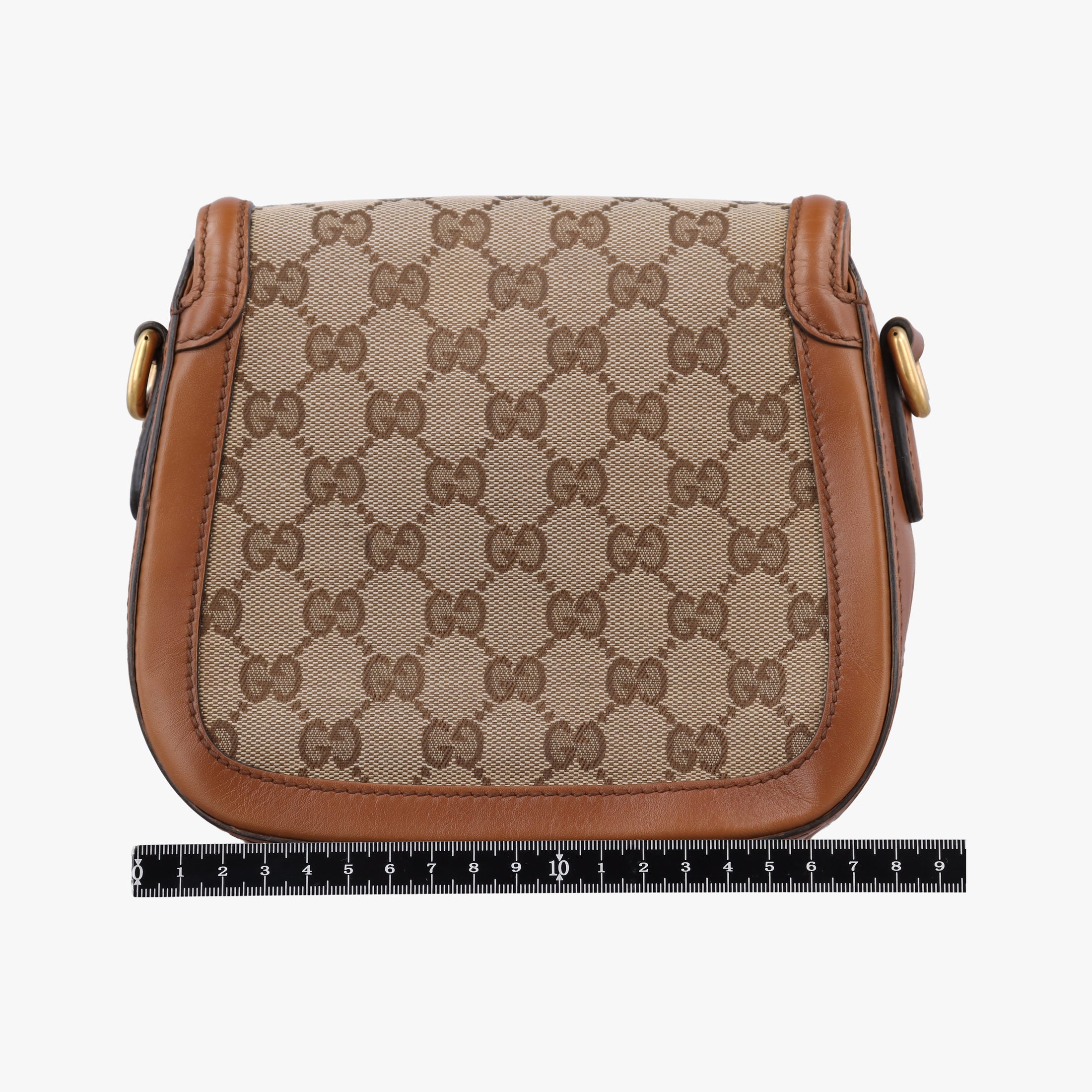 Pre-owned Gucci Lady Web Brown canvas×leather 384821 shoulderbag | stylenewstar