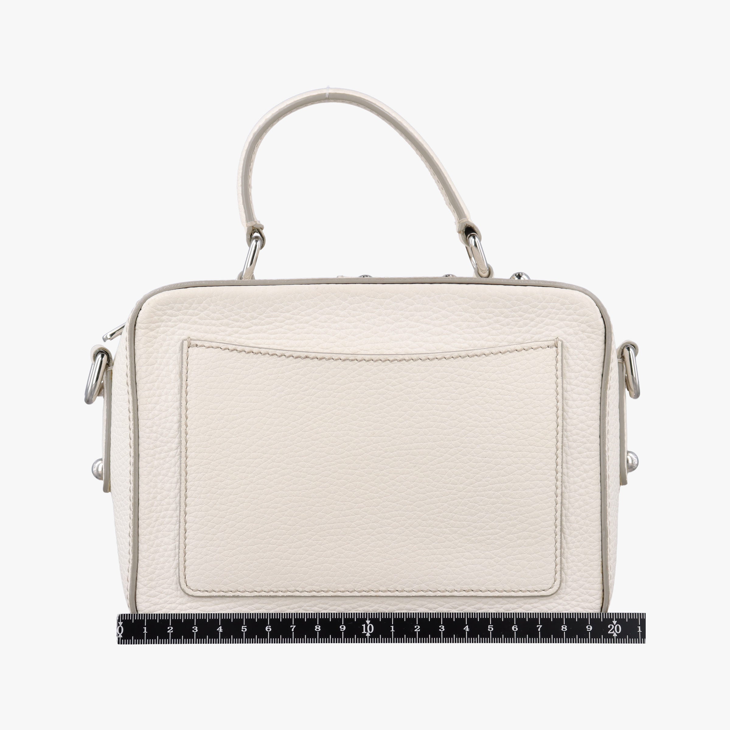 Pre-owned Dolce & Gabbana Flower Motif Rhinestone Lock WhitexMulticolour Leather  shoulderbag | stylenewstar