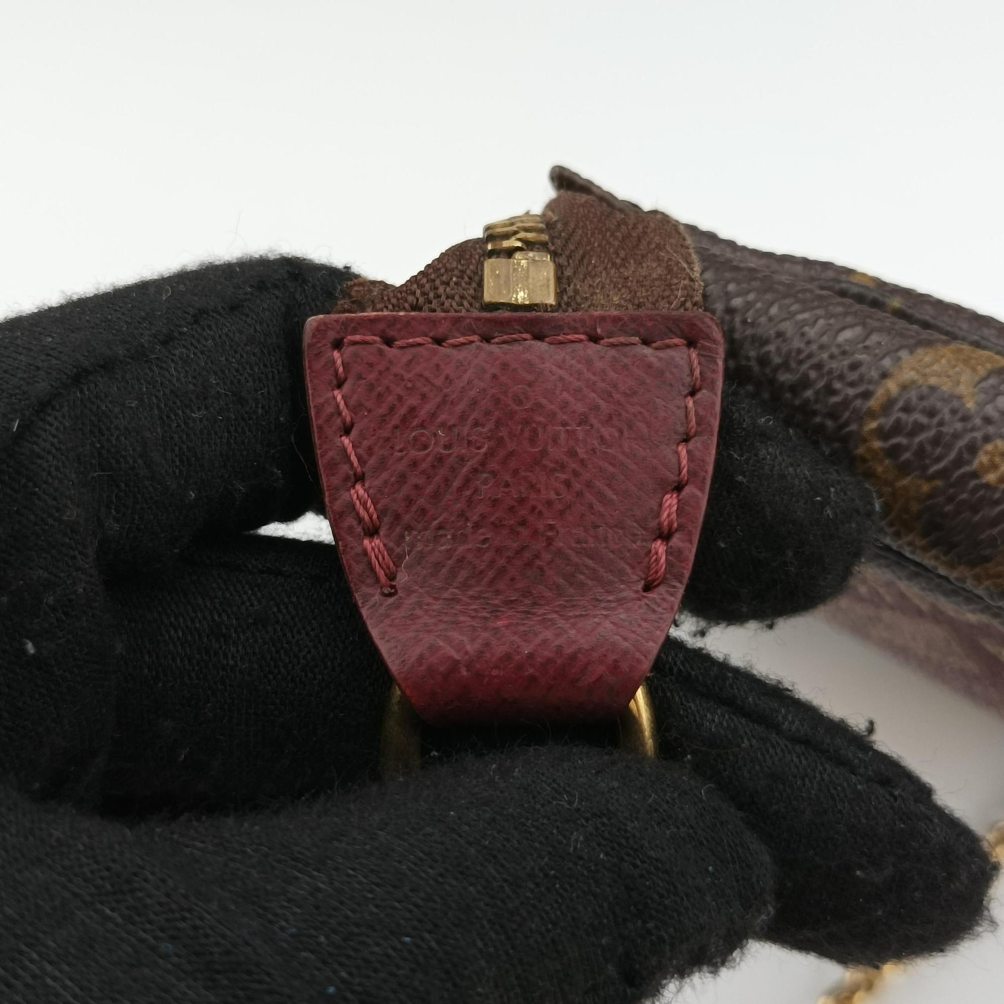 Secondhand Louis Vuitton Mini Pochette Accessoires Brown Monogram Canvas M63798 handbag | stylenewstar