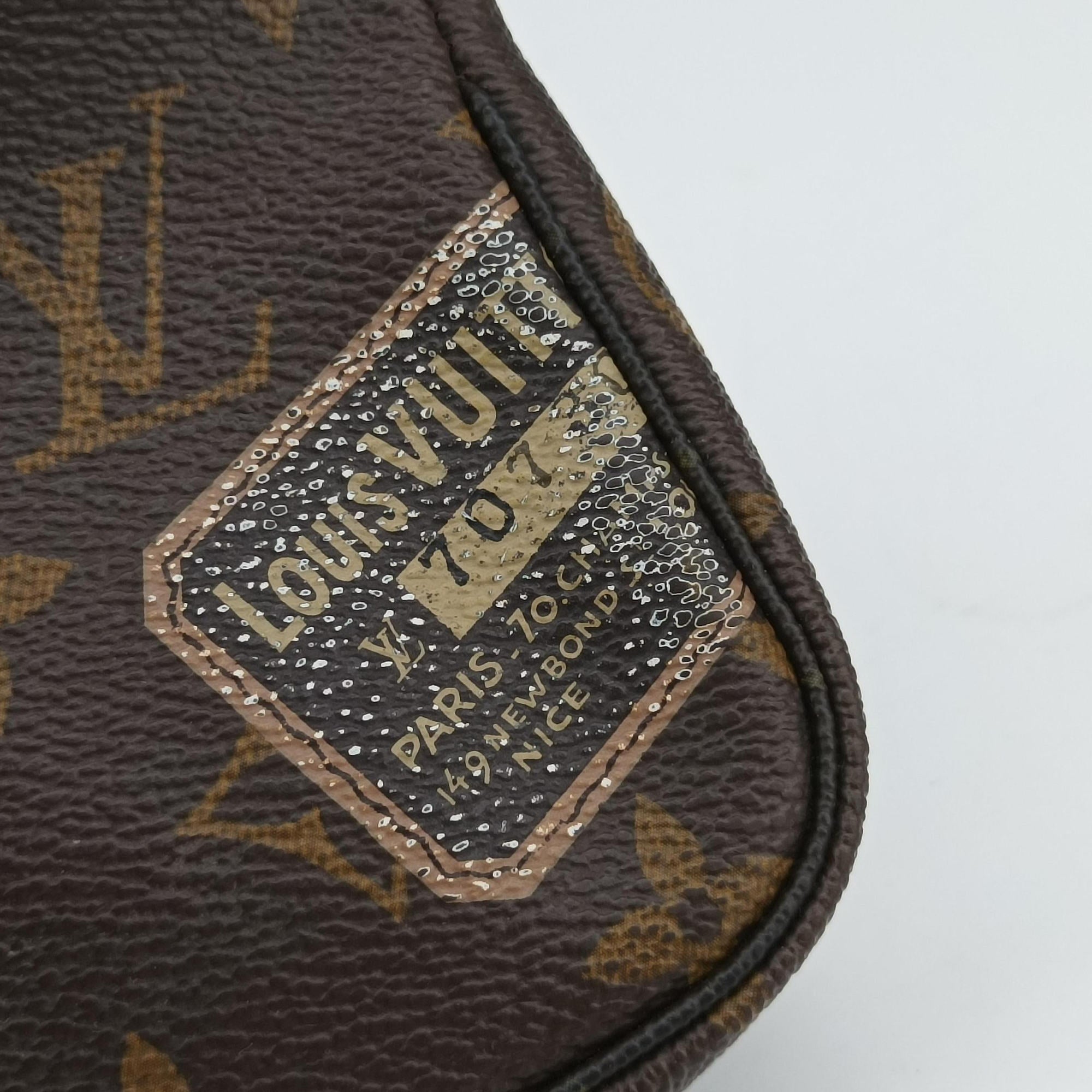 Secondhand Louis Vuitton Mini Pochette Accessoires Brown Monogram Canvas M63798 handbag | stylenewstar