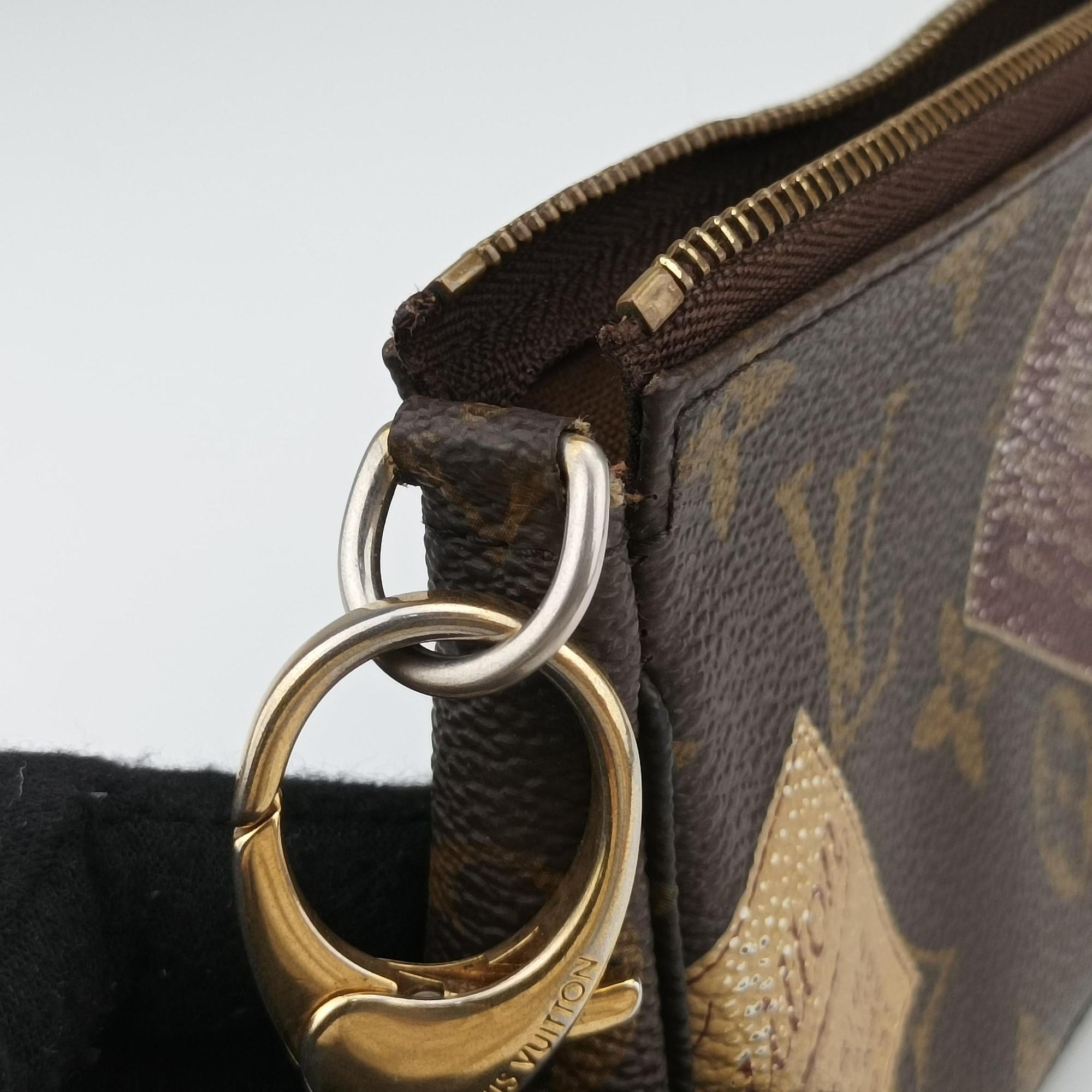 Secondhand Louis Vuitton Mini Pochette Accessoires Brown Monogram Canvas M63798 handbag | stylenewstar