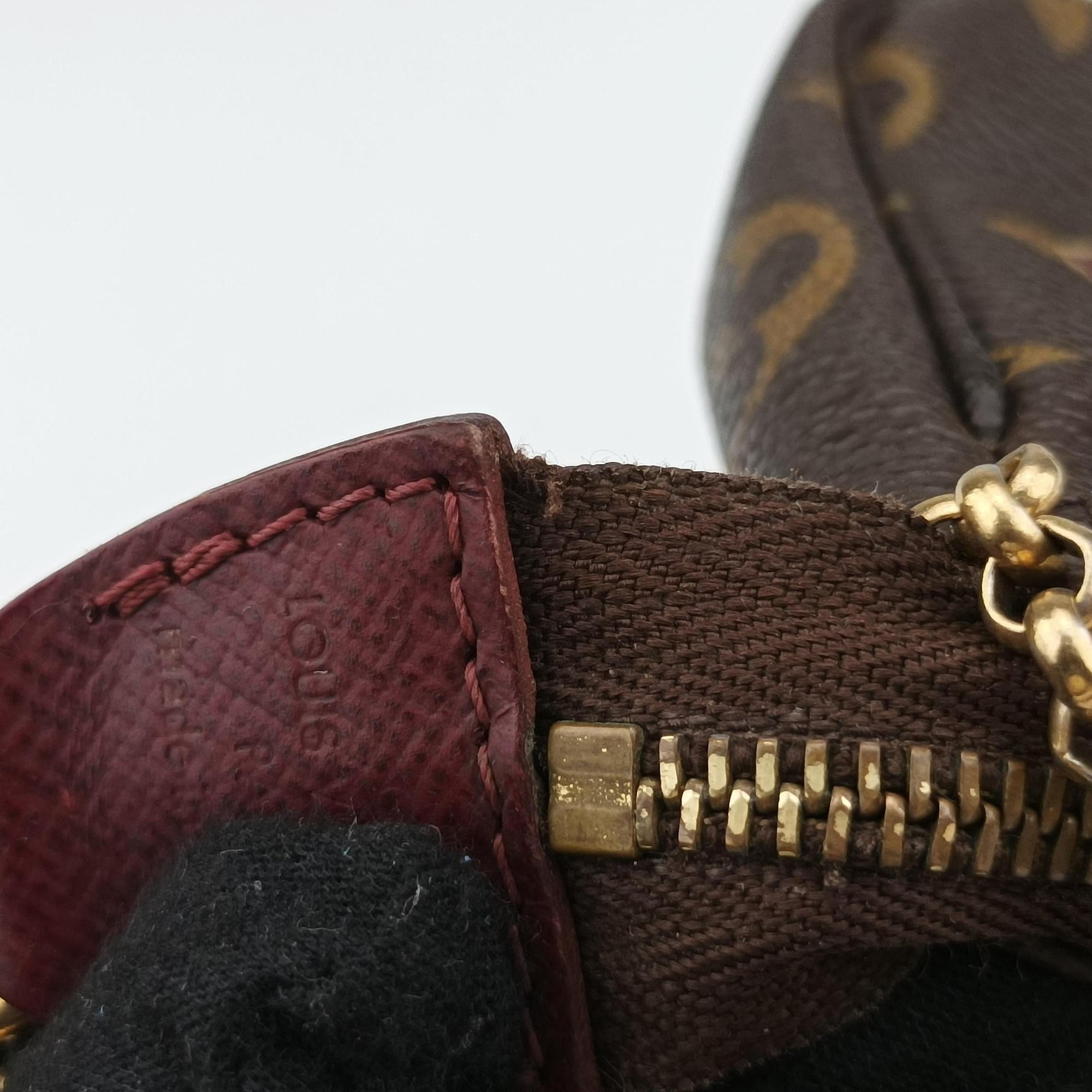 Secondhand Louis Vuitton Mini Pochette Accessoires Brown Monogram Canvas M63798 handbag | stylenewstar