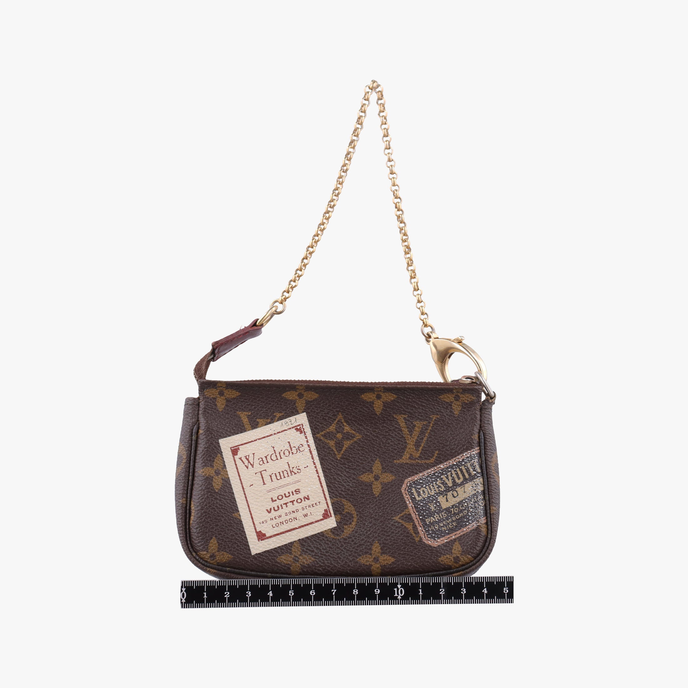 Secondhand Louis Vuitton Mini Pochette Accessoires Brown Monogram Canvas M63798 handbag | stylenewstar