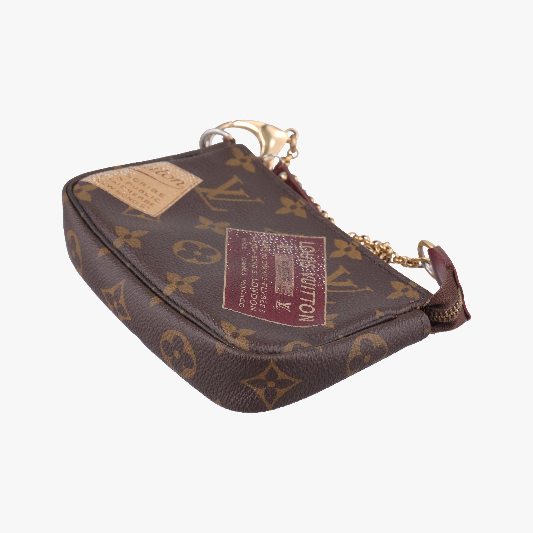 Secondhand Louis Vuitton Mini Pochette Accessoires Brown Monogram Canvas M63798 handbag | stylenewstar