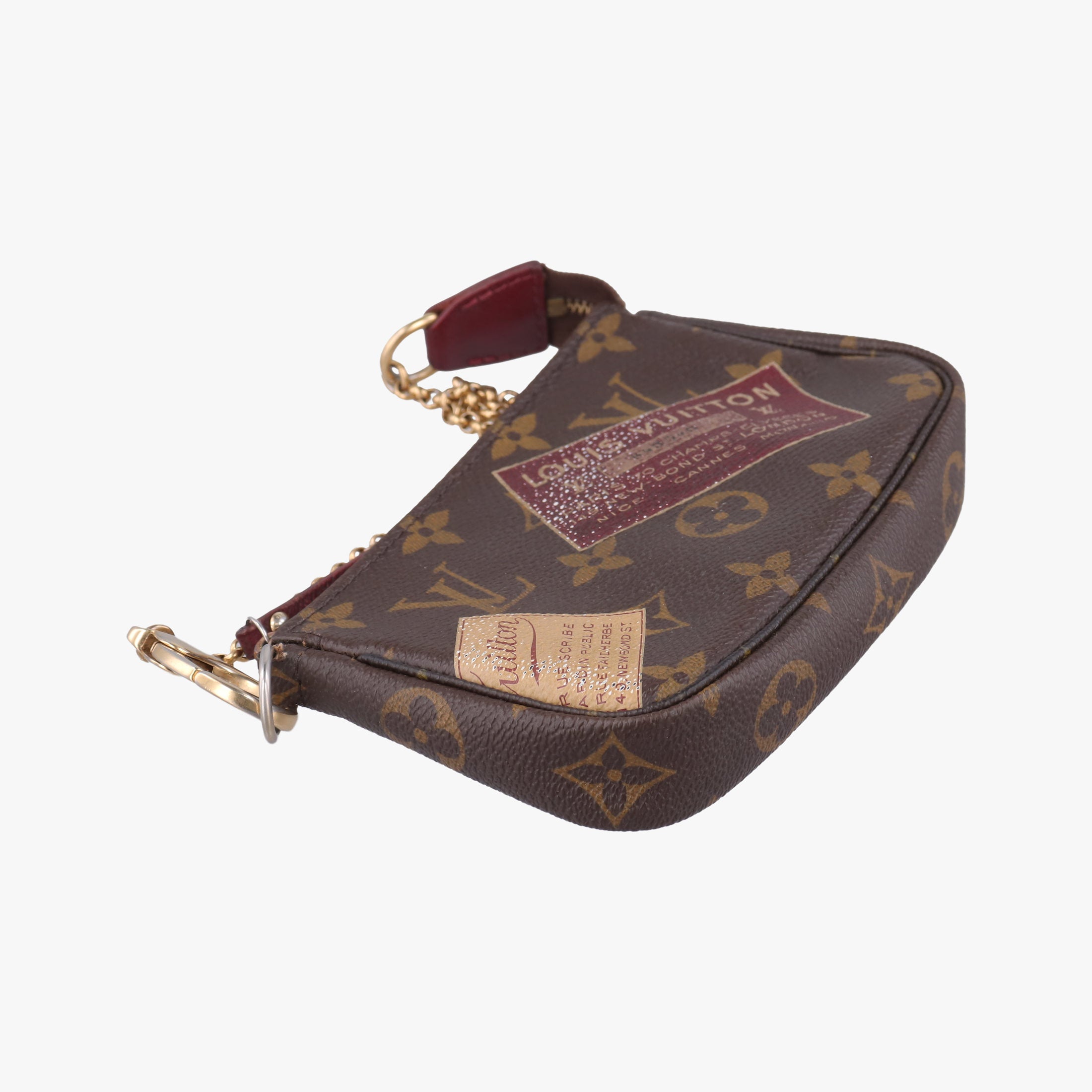Secondhand Louis Vuitton Mini Pochette Accessoires Brown Monogram Canvas M63798 handbag | stylenewstar
