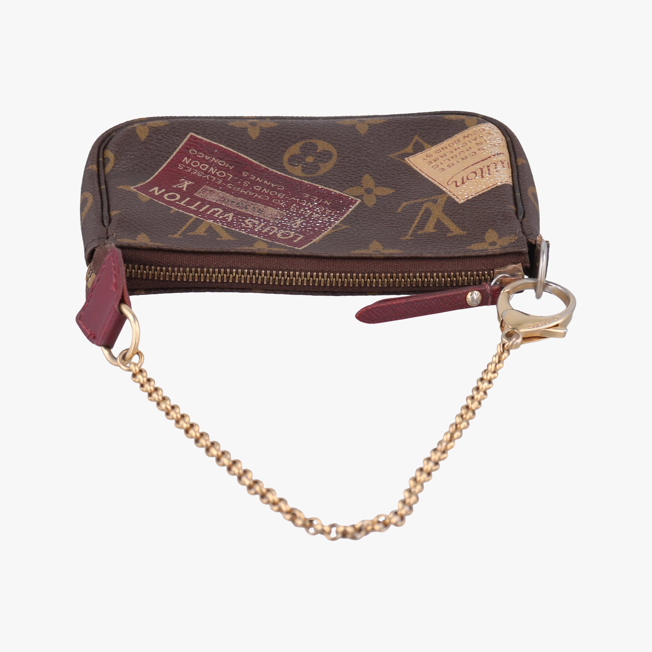 Secondhand Louis Vuitton Mini Pochette Accessoires Brown Monogram Canvas M63798 handbag | stylenewstar