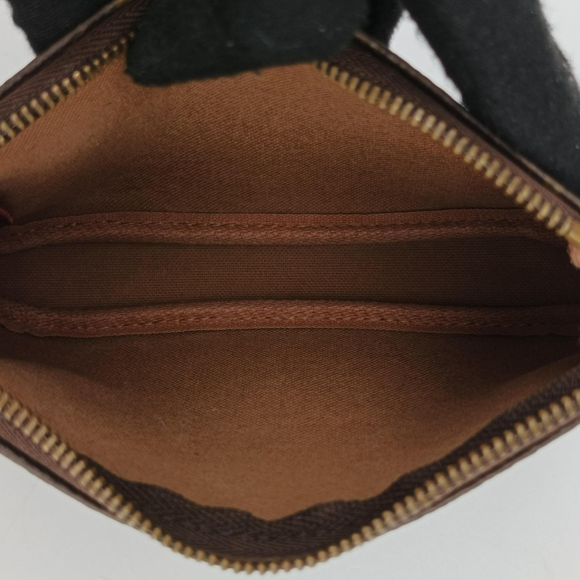 Secondhand Louis Vuitton Mini Pochette Accessoires Brown Monogram Canvas M63798 handbag | stylenewstar