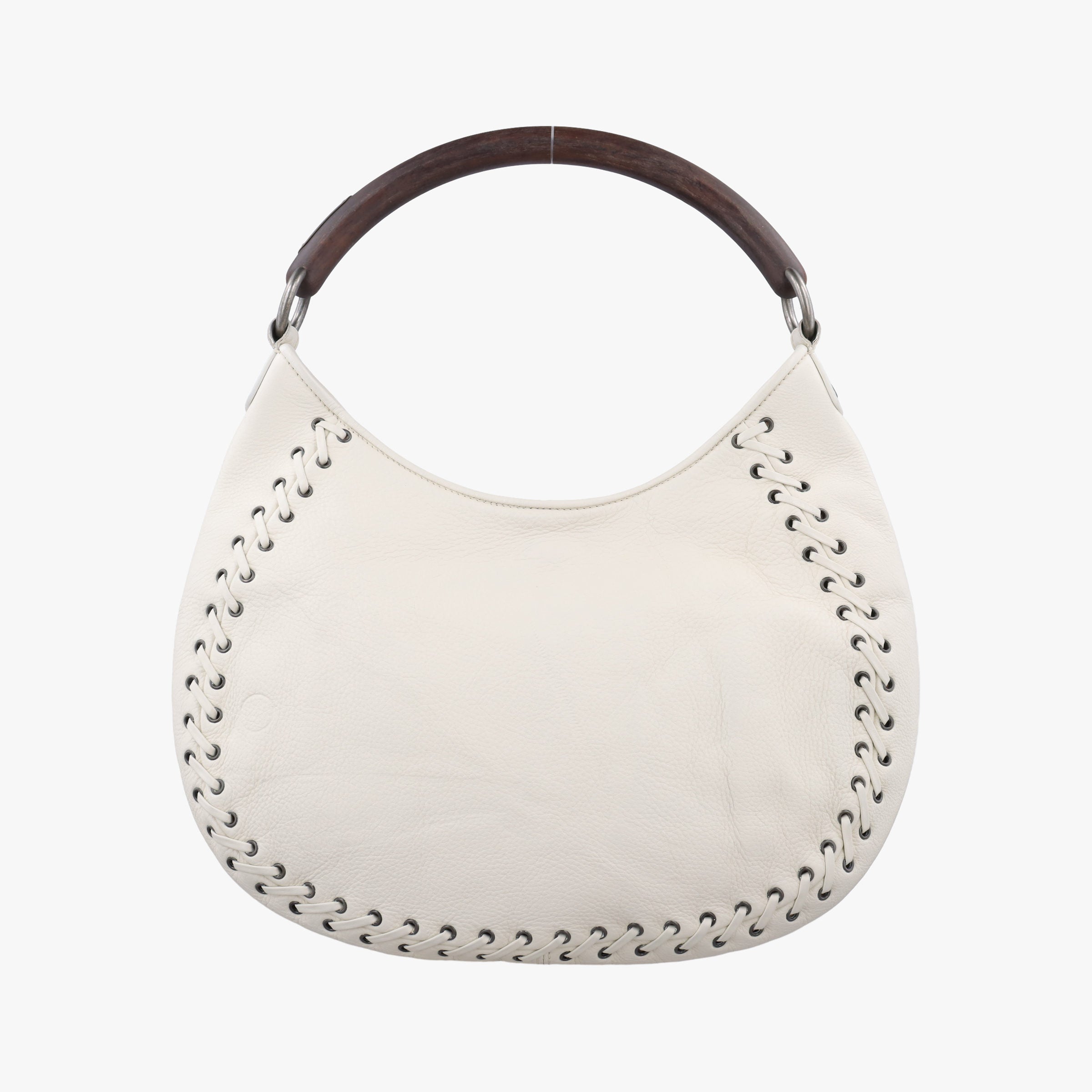 Pre-owned Christian Dior Ethnic Hobo White Leather  handbag | stylenewstar