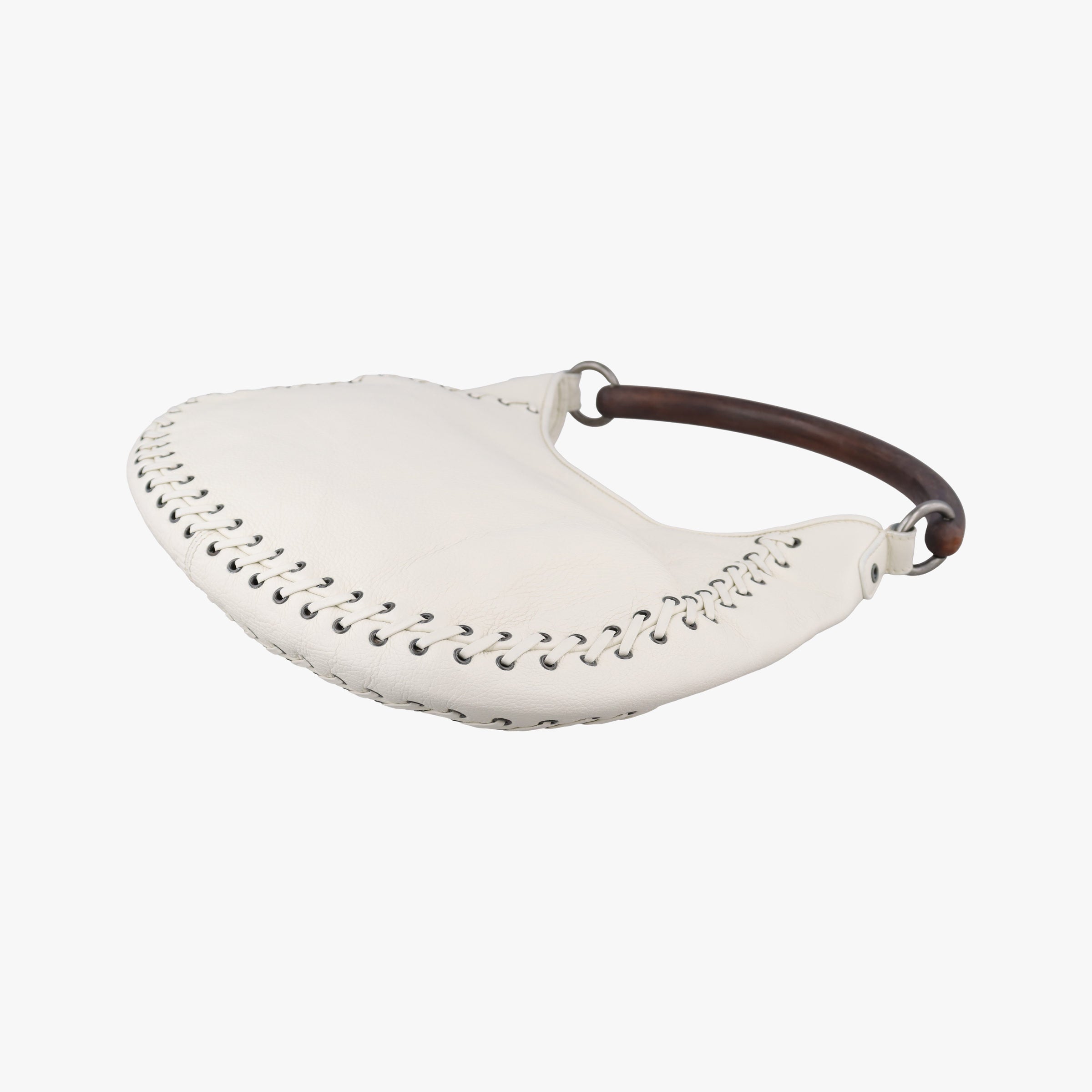Pre-owned Christian Dior Ethnic Hobo White Leather  handbag | stylenewstar